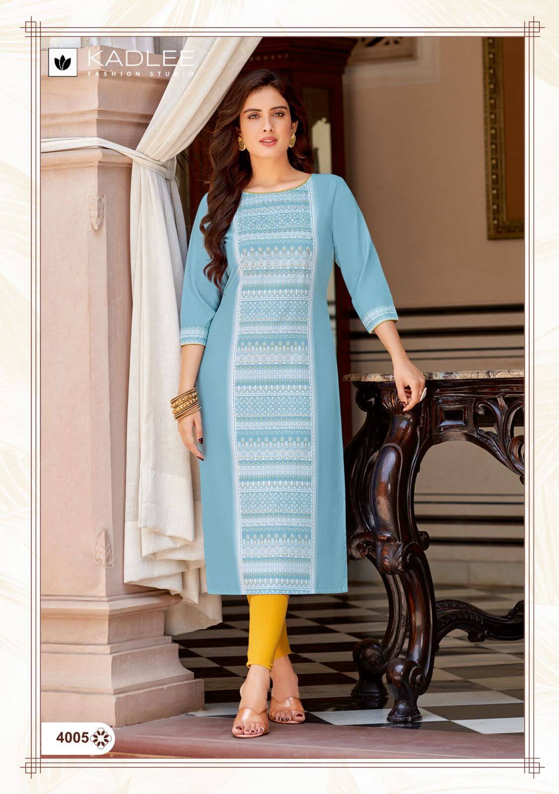 Kadlee Niharika Rayon Kurti Catalog collection 6