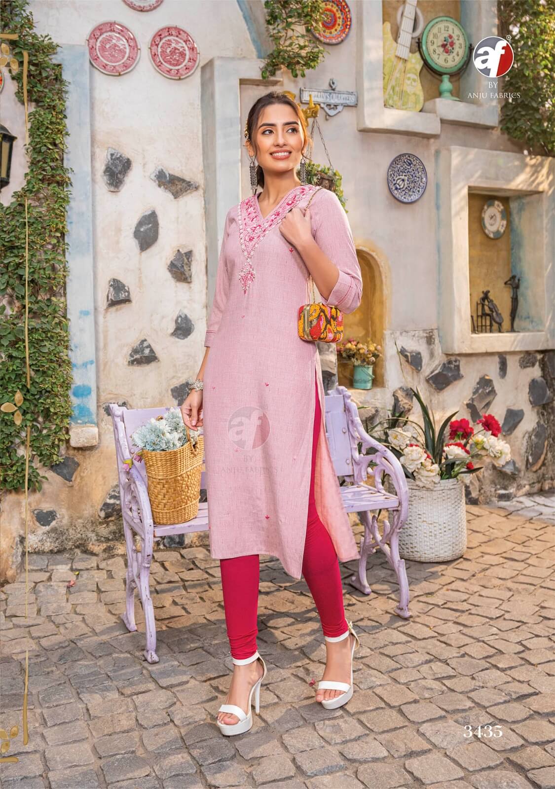 Anju Fabrics Crazy Vol 6 Designer Kurti Catalog collection 4