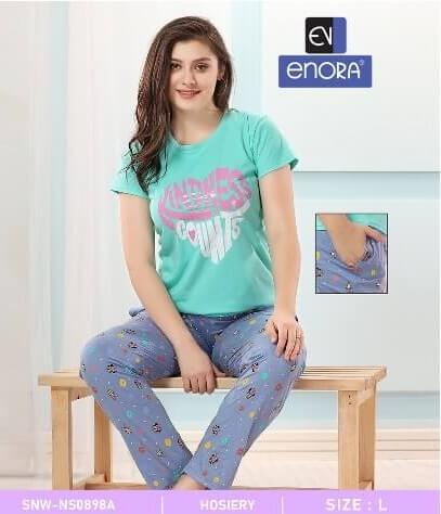 Enora Tshirt With Payjama Night Dress Catalog collection 4