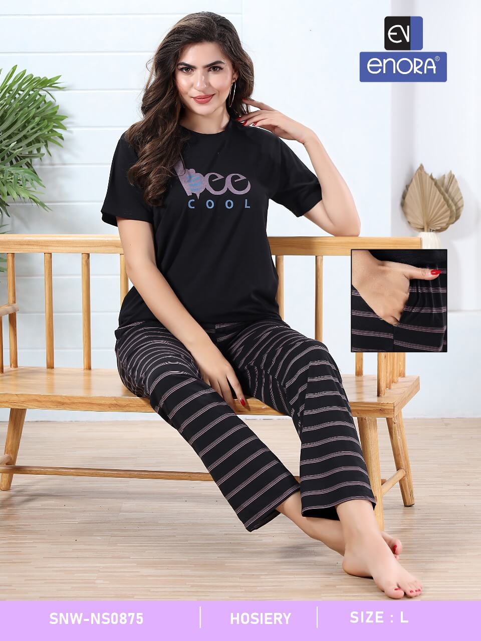 Enora Tshirt With Lining Payjama Night Dress Catalog collection 3