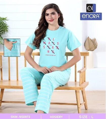 Enora Tshirt With Lining Payjama Night Dress Catalog collection 1