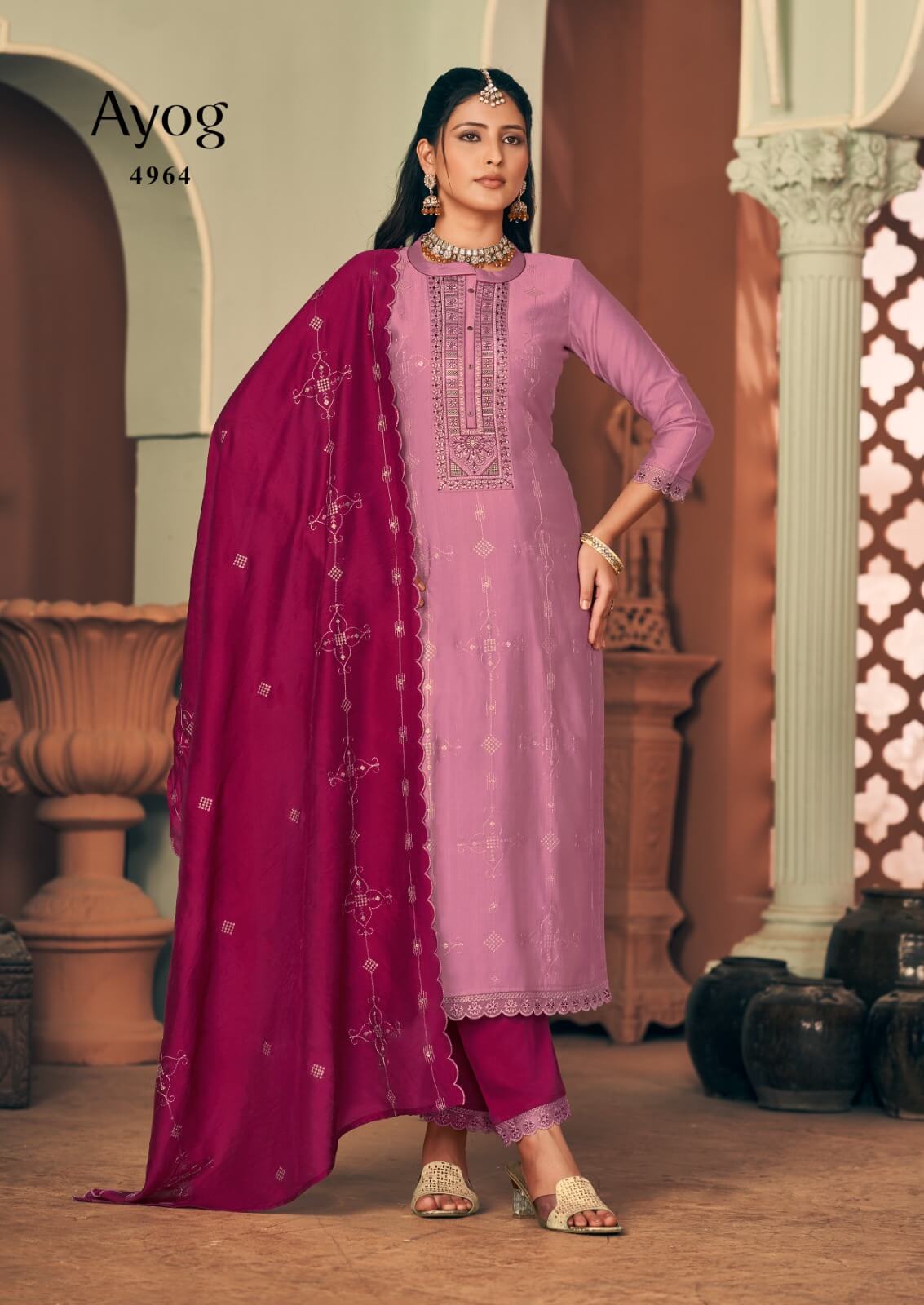 Rangoon Ayog Embroidery Salwar Kameez Catalog collection 3