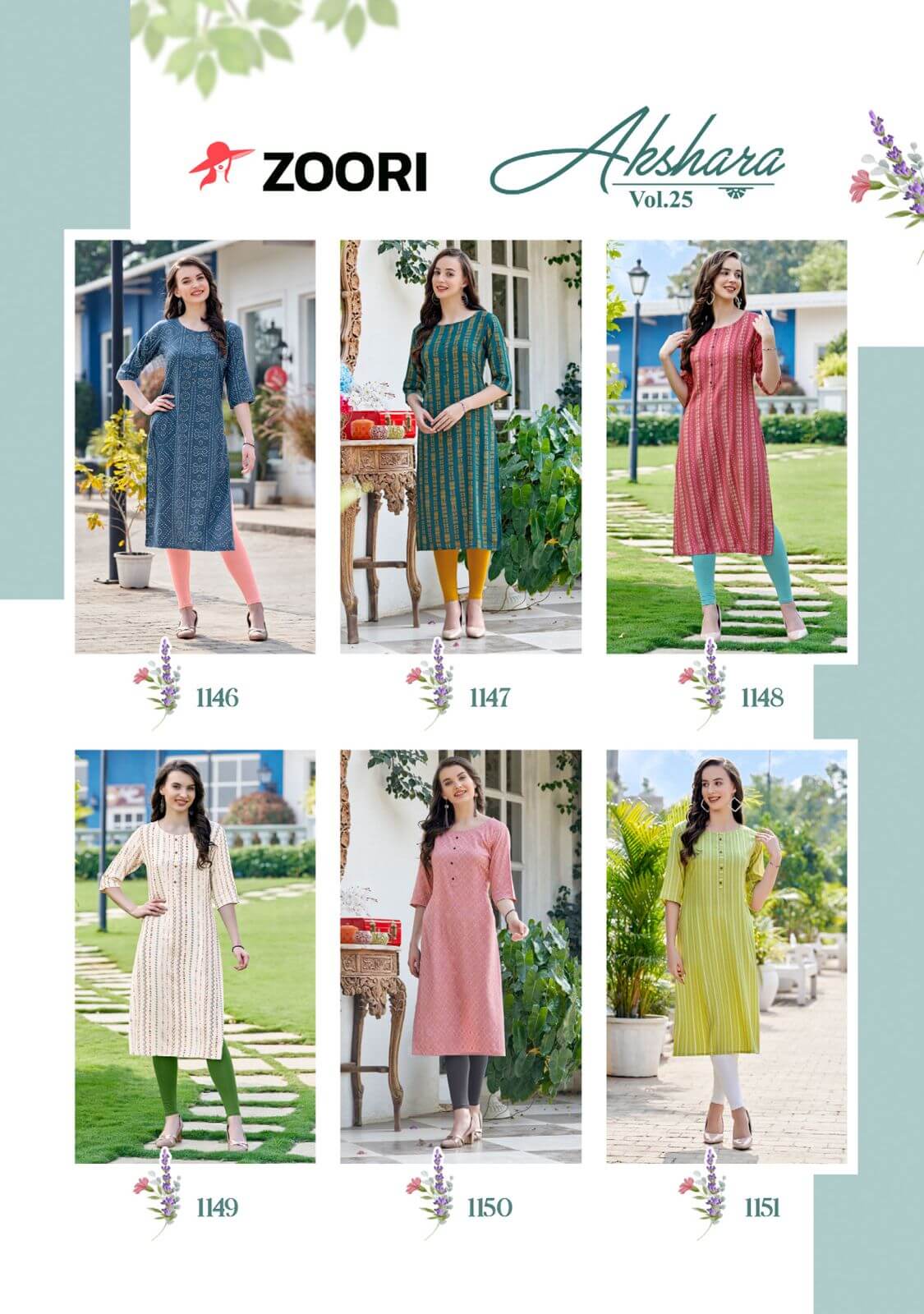 Zoori Akshara Vol 25 Rayon Kurti Catalog collection 10