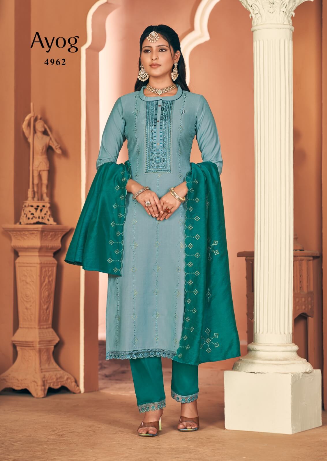 Rangoon Ayog Embroidery Salwar Kameez Catalog collection 5