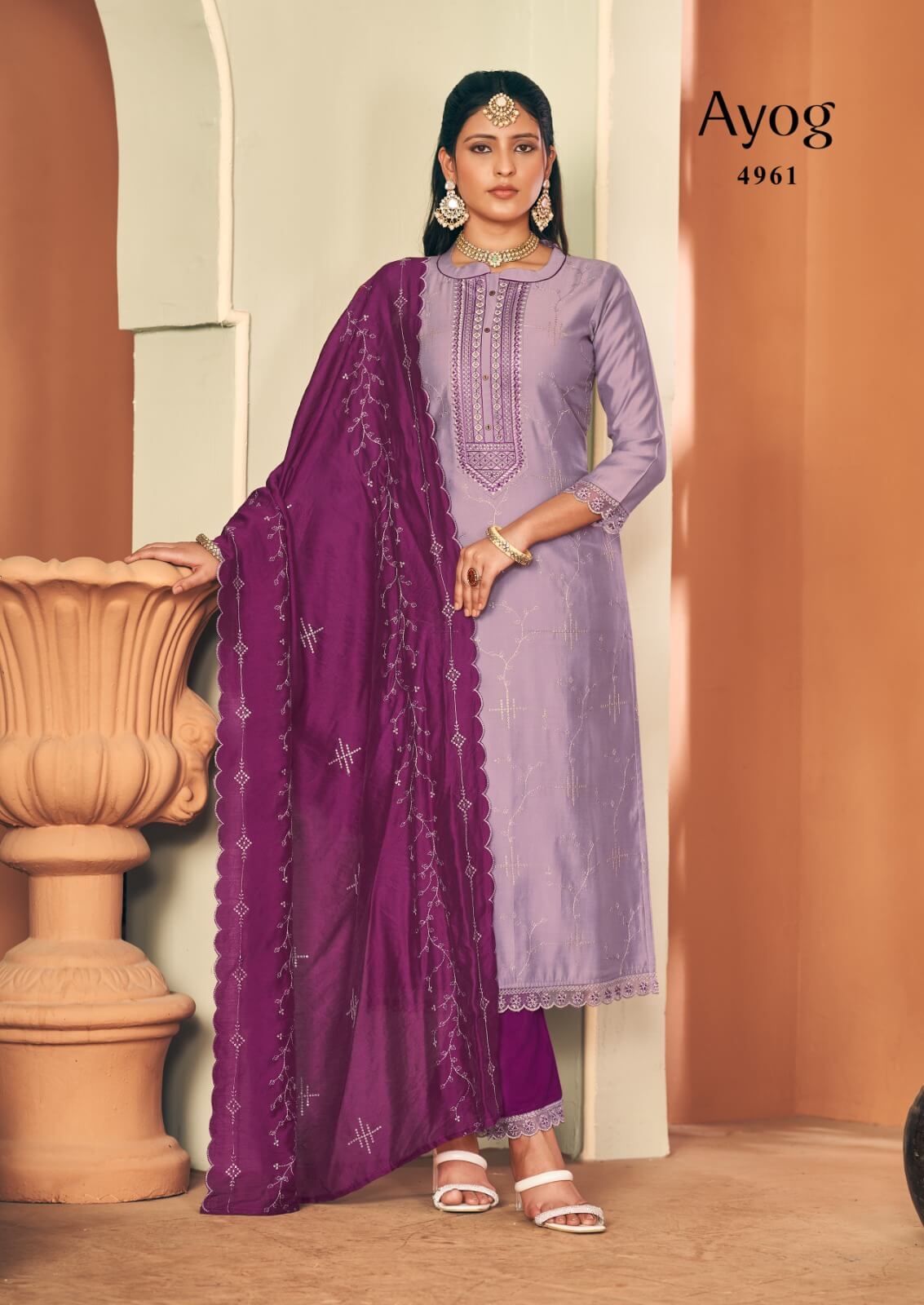 Rangoon Ayog Embroidery Salwar Kameez Catalog collection 6