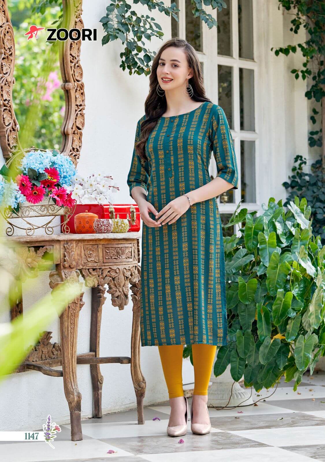 Zoori Akshara Vol 25 Rayon Kurti Catalog collection 1