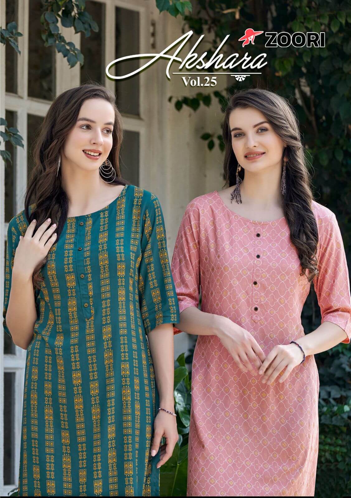 Zoori Akshara Vol 25 Rayon Kurti Catalog collection 11