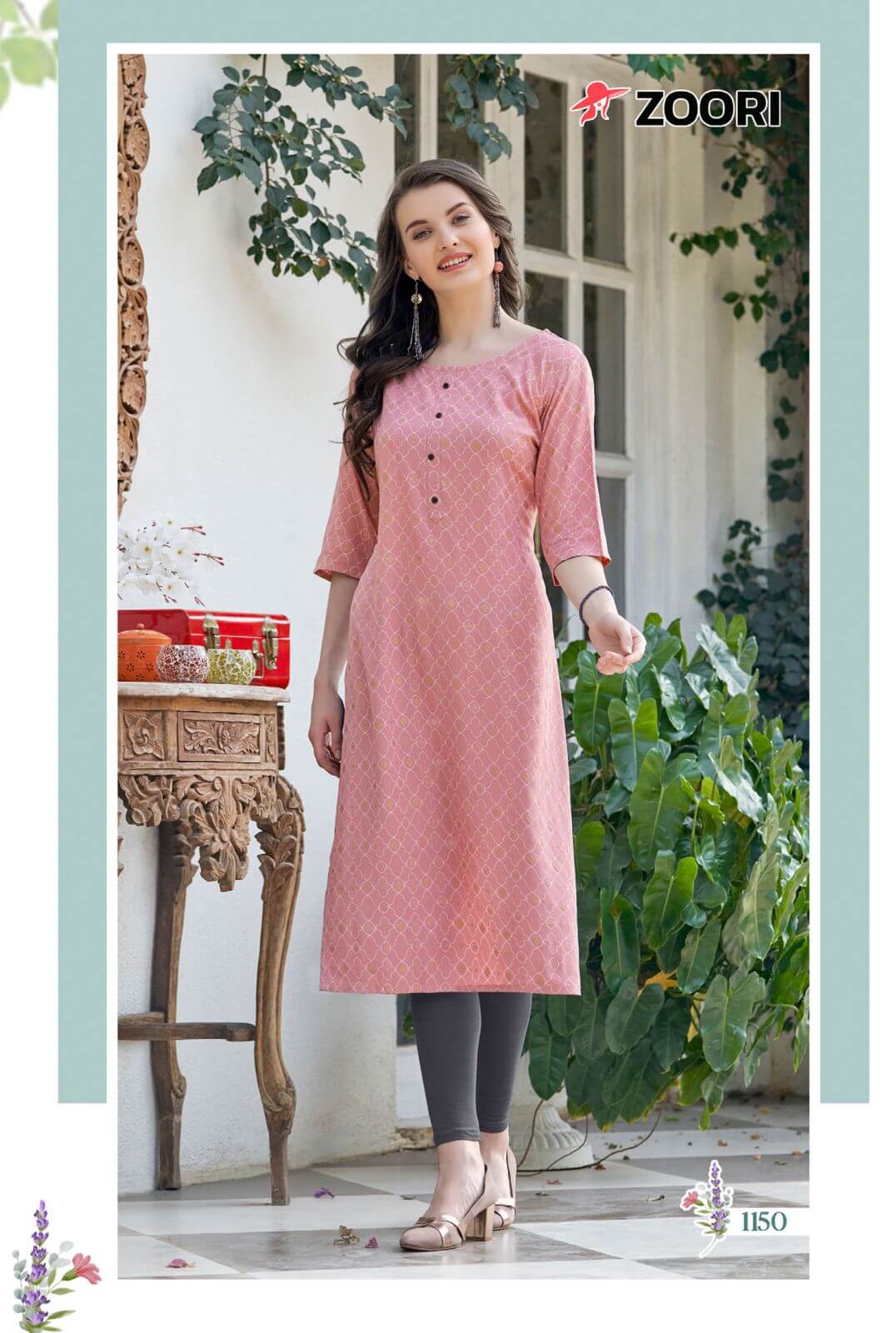 Zoori Akshara Vol 25 Rayon Kurti Catalog collection 4