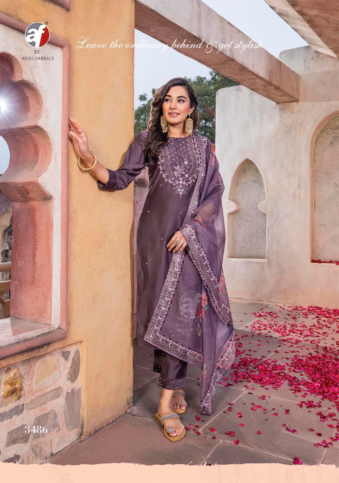 Anju Fabrics Gazal Vol 4 Designer Wedding Party Salwar Suits collection 2