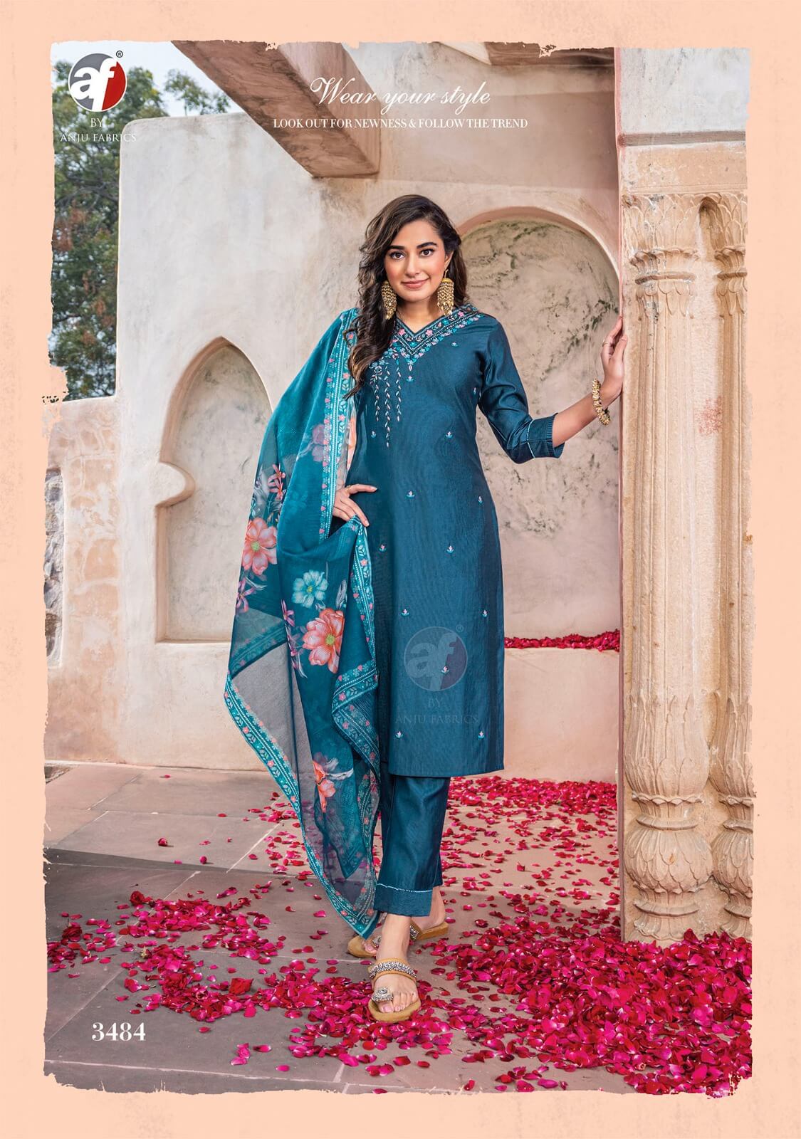 Anju Fabrics Gazal Vol 4 Designer Wedding Party Salwar Suits collection 4