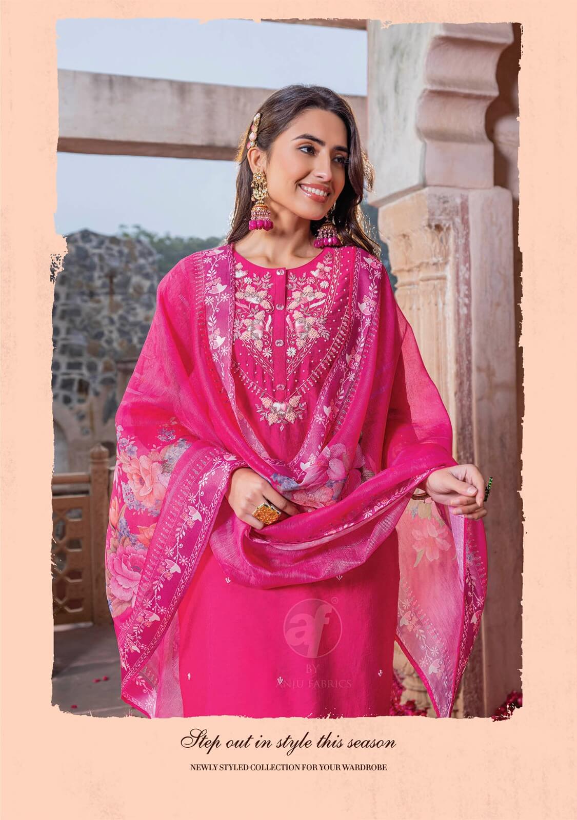 Anju Fabrics Gazal Vol 4 Designer Wedding Party Salwar Suits collection 7