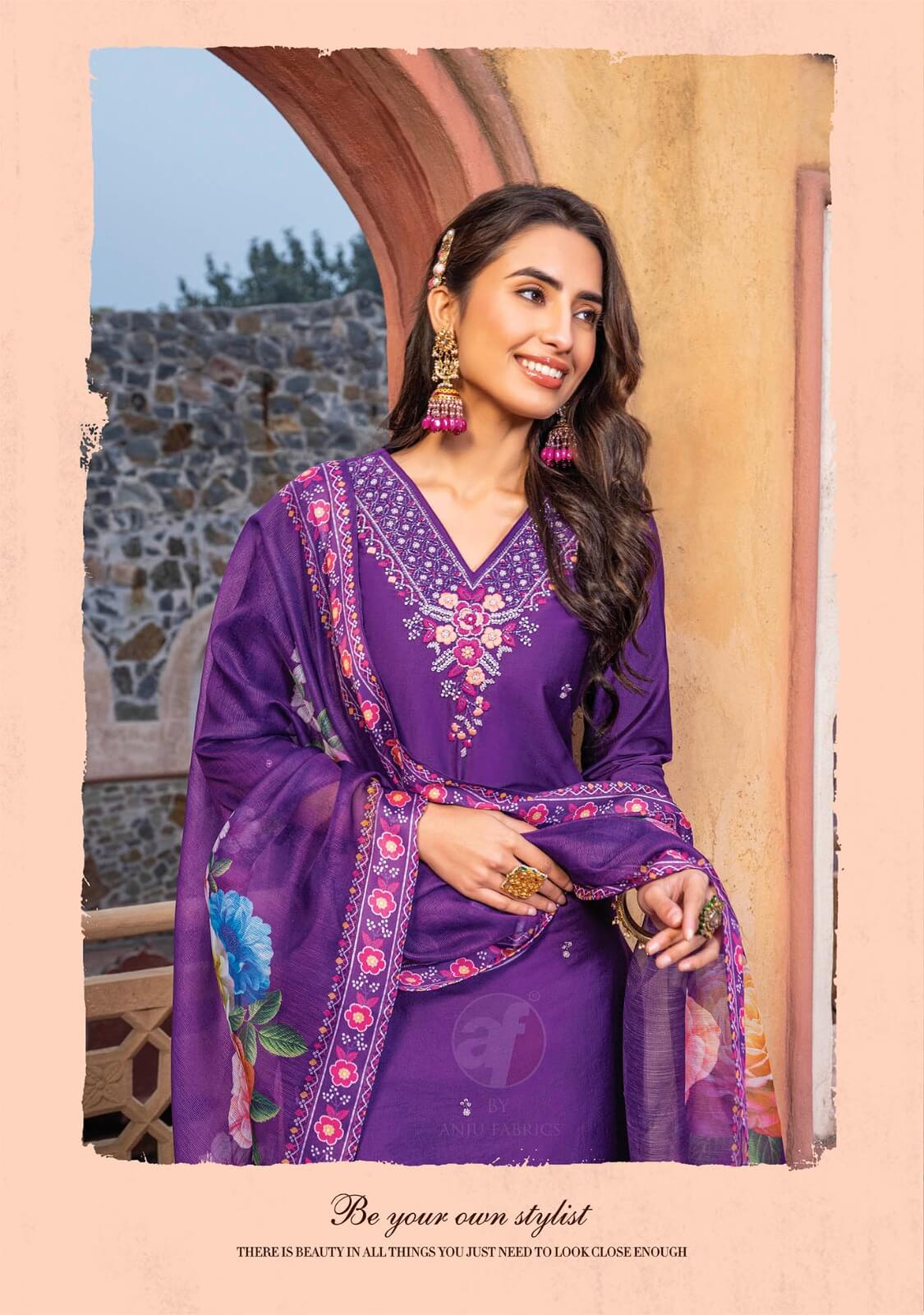 Anju Fabrics Gazal Vol 4 Designer Wedding Party Salwar Suits collection 5