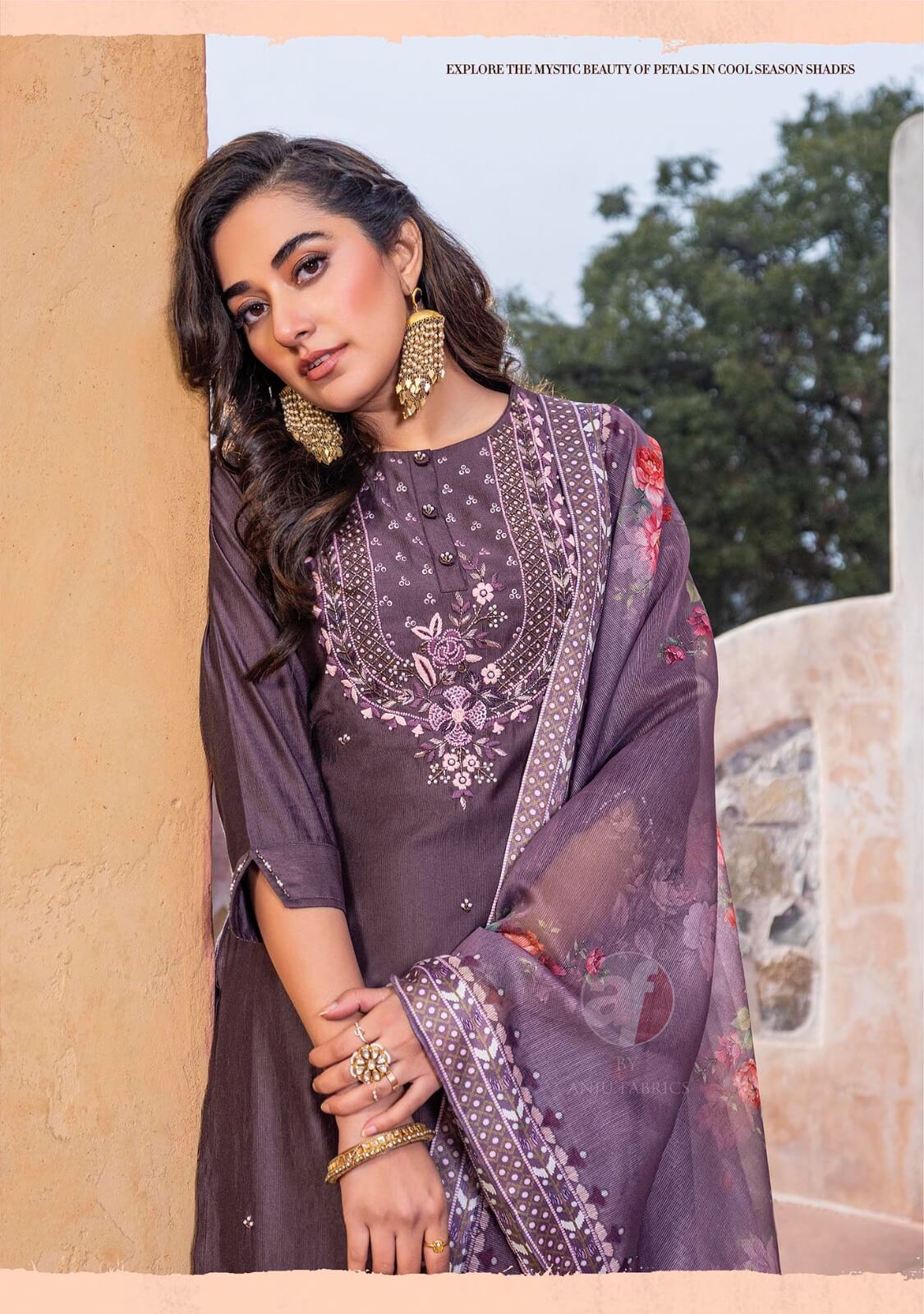 Anju Fabrics Gazal Vol 4 Designer Wedding Party Salwar Suits collection 1