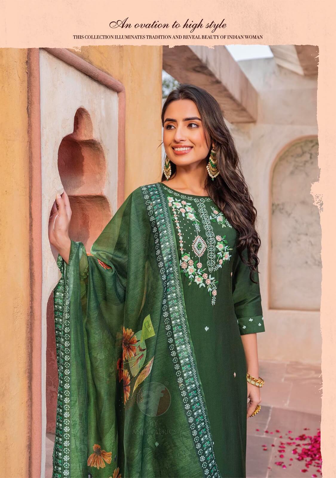 Anju Fabrics Gazal Vol 4 Designer Wedding Party Salwar Suits collection 6