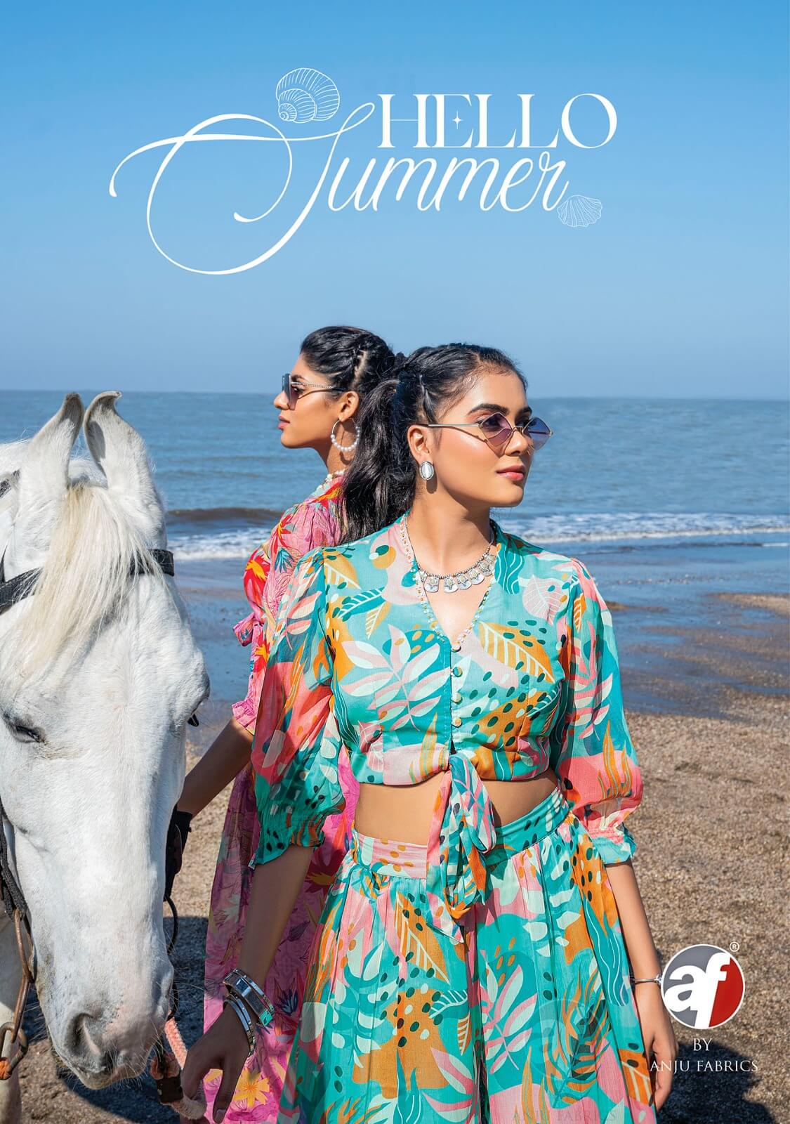 Anju Fabrics Hello Summer Co Ord Set Catalog collection 8