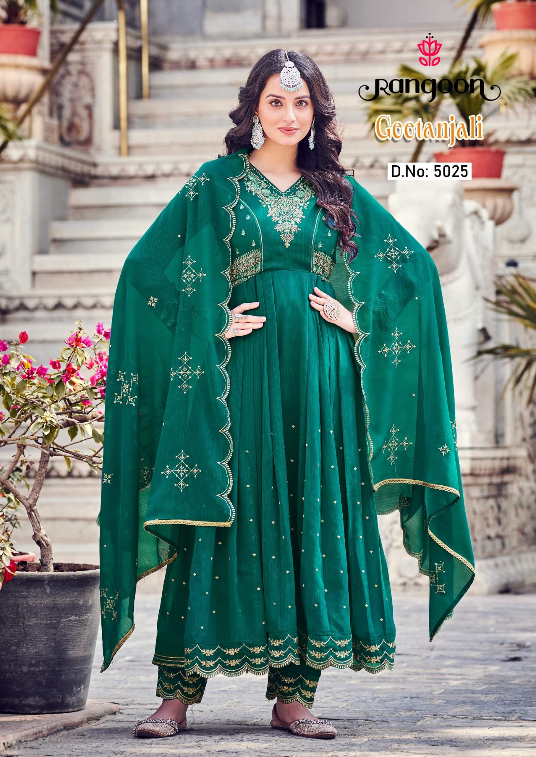 Rangoon Gitanjali Anarkali Kurti Bottom Dupatta Catalog collection 5