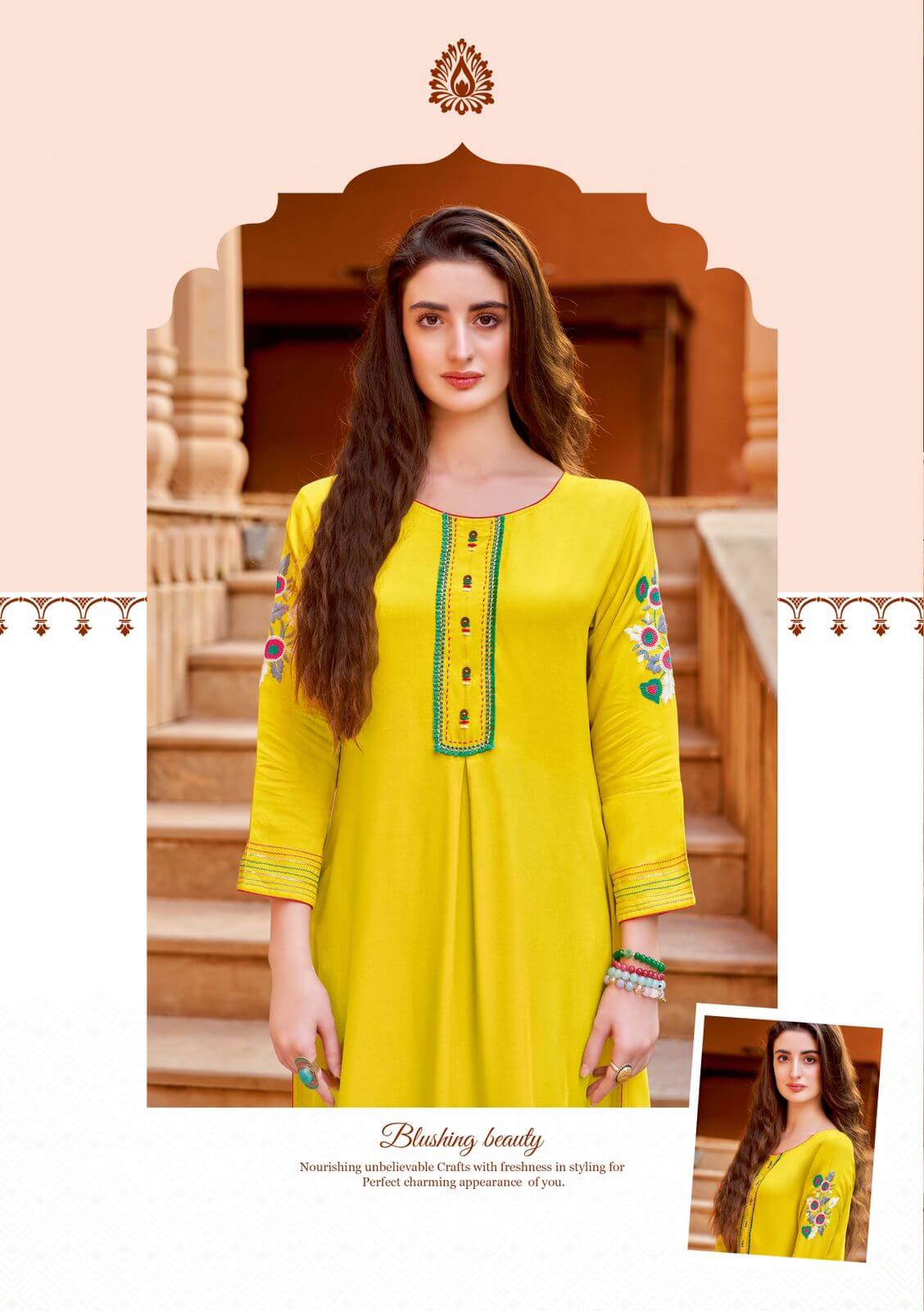 Wooglee Samira Rayon Kurti Catalog collection 2