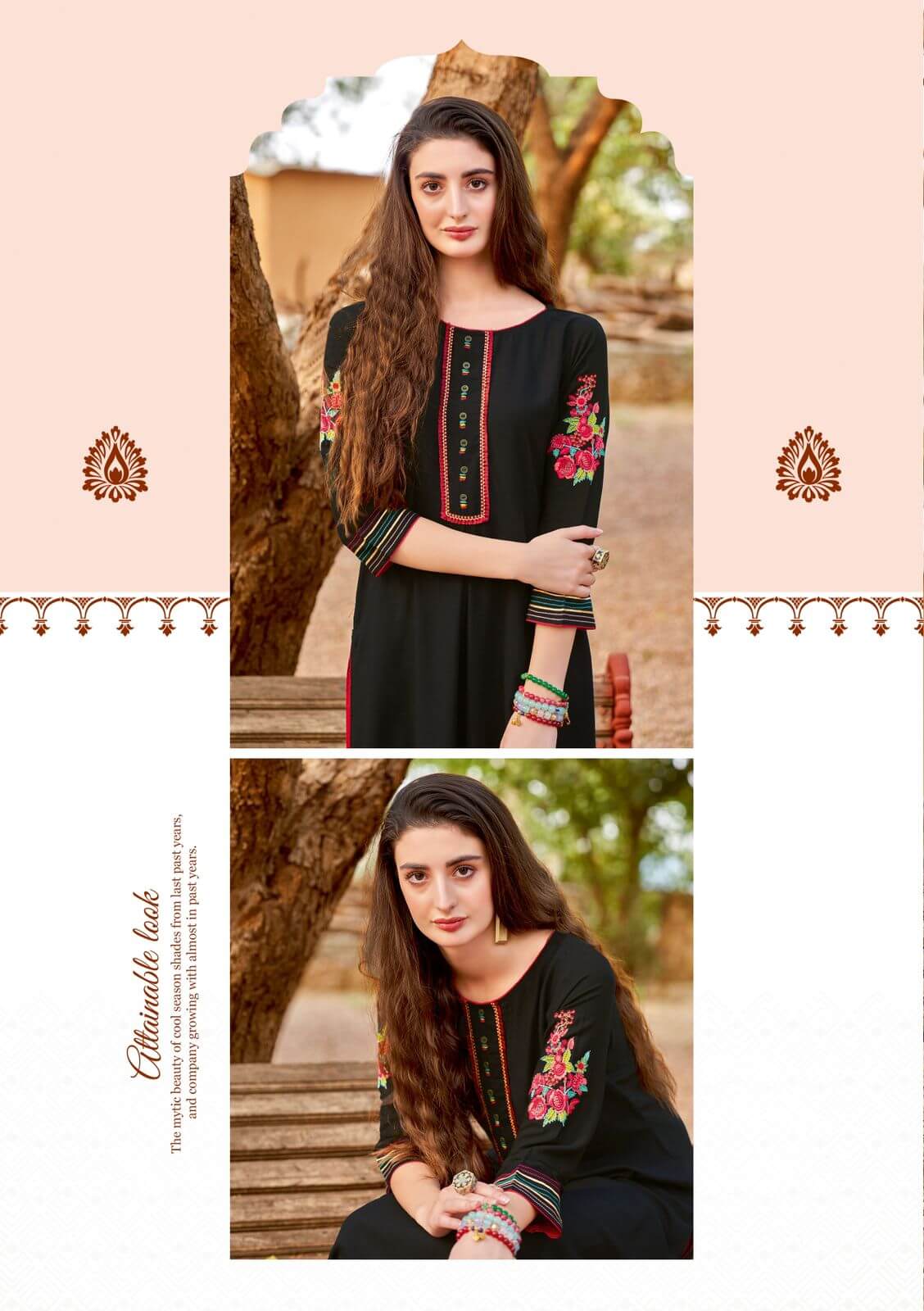 Wooglee Samira Rayon Kurti Catalog collection 8