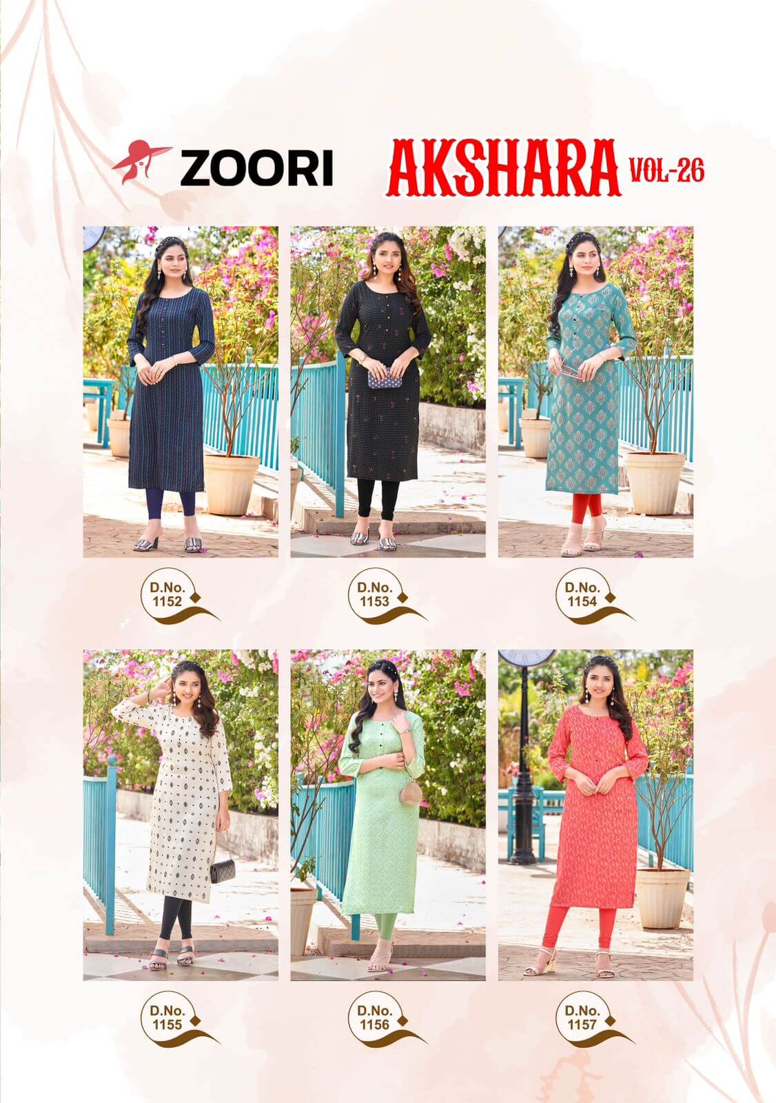 Zoori Akshara Vol 26 Rayon Kurti Wholesale Catalog collection 10