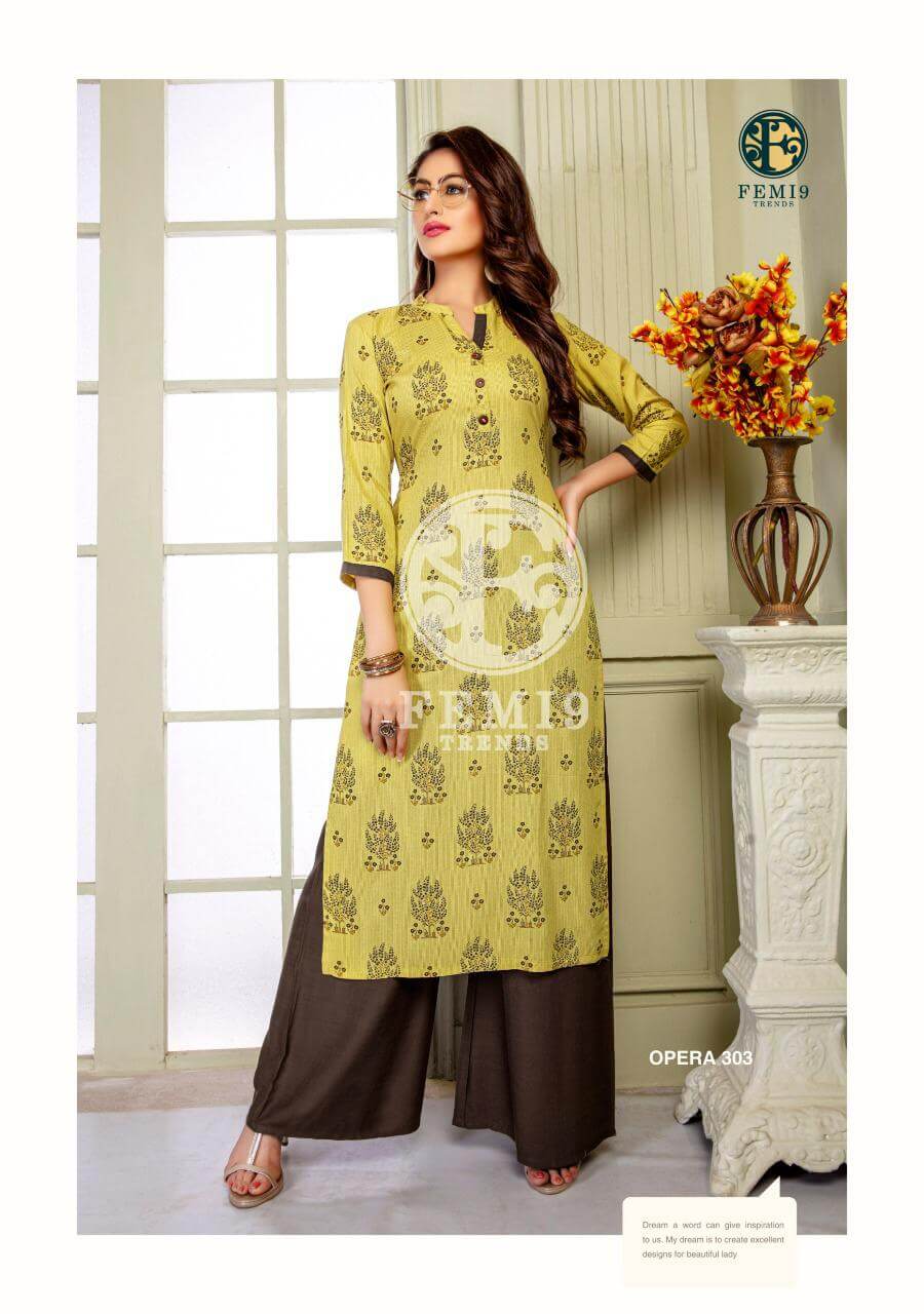 Femi9 Trends Kurti With Plazzo collection 6