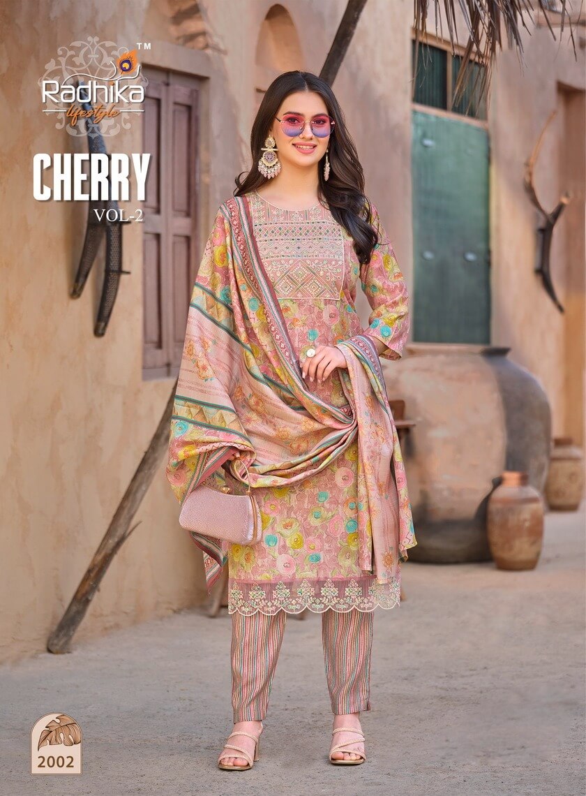 Radhika Lifestyle Cherry Vol 2 Muslin Readymade Dress Catalog collection 3