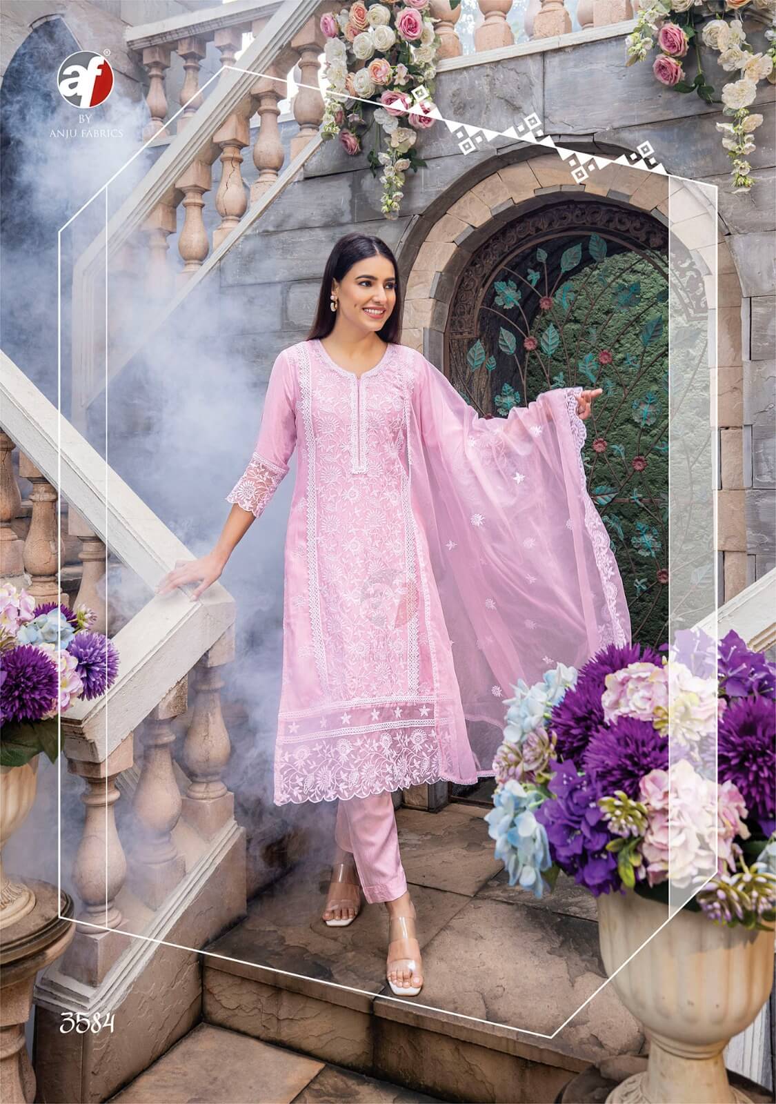 Anju Fabrics Sayara Embroidery Salwar Kameez Catalog collection 4