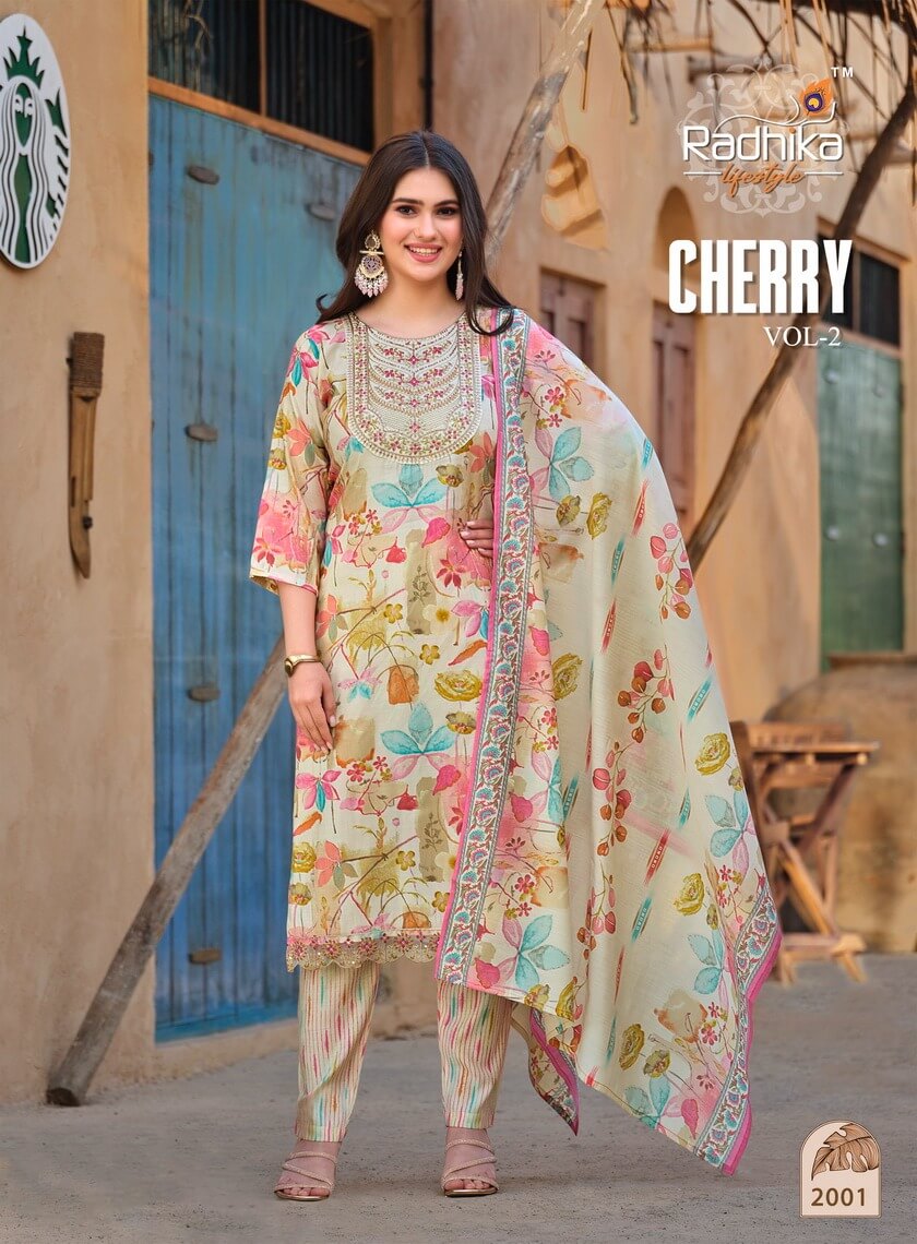 Radhika Lifestyle Cherry Vol 2 Muslin Readymade Dress Catalog collection 2