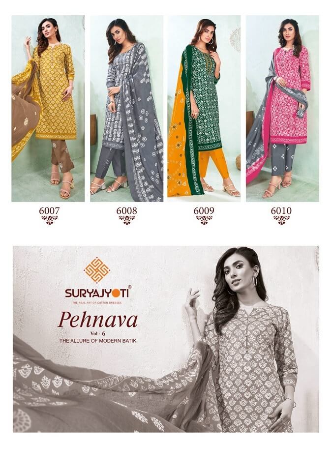 Suryajyoti Pehnava Vol 6 Readymade Dress Catalog collection 14