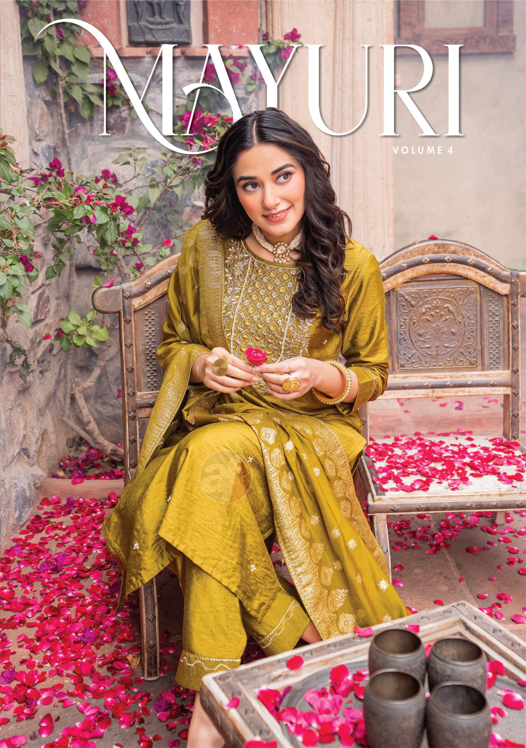 Anju Fabrics Mayuri Vol 4 Embroidery Salwar Kameez Catalog collection 13