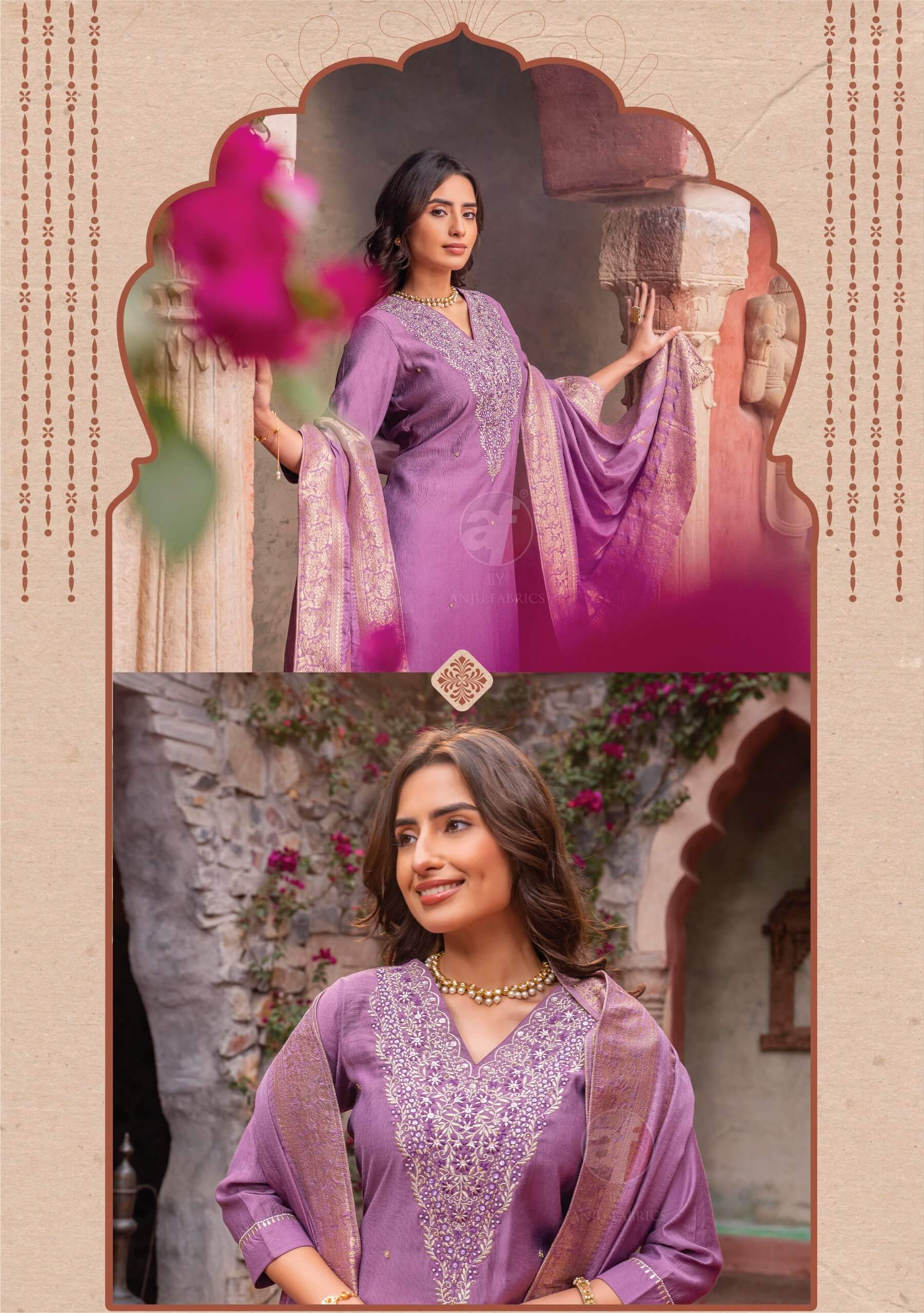 Anju Fabrics Mayuri Vol 4 Embroidery Salwar Kameez Catalog collection 7