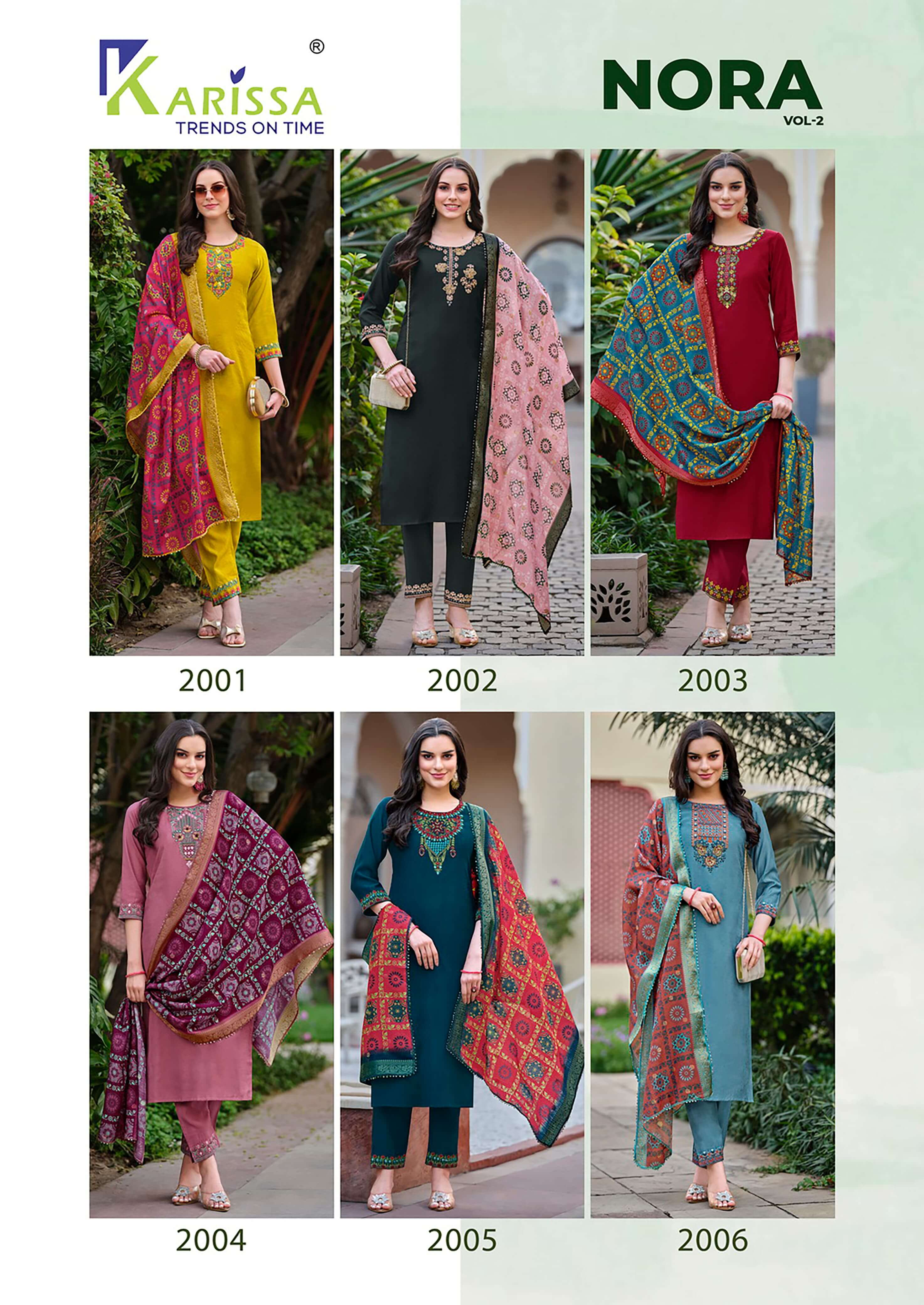 Karissa Nora Vol 2 Churidar Salwar Suits Catalog collection 10