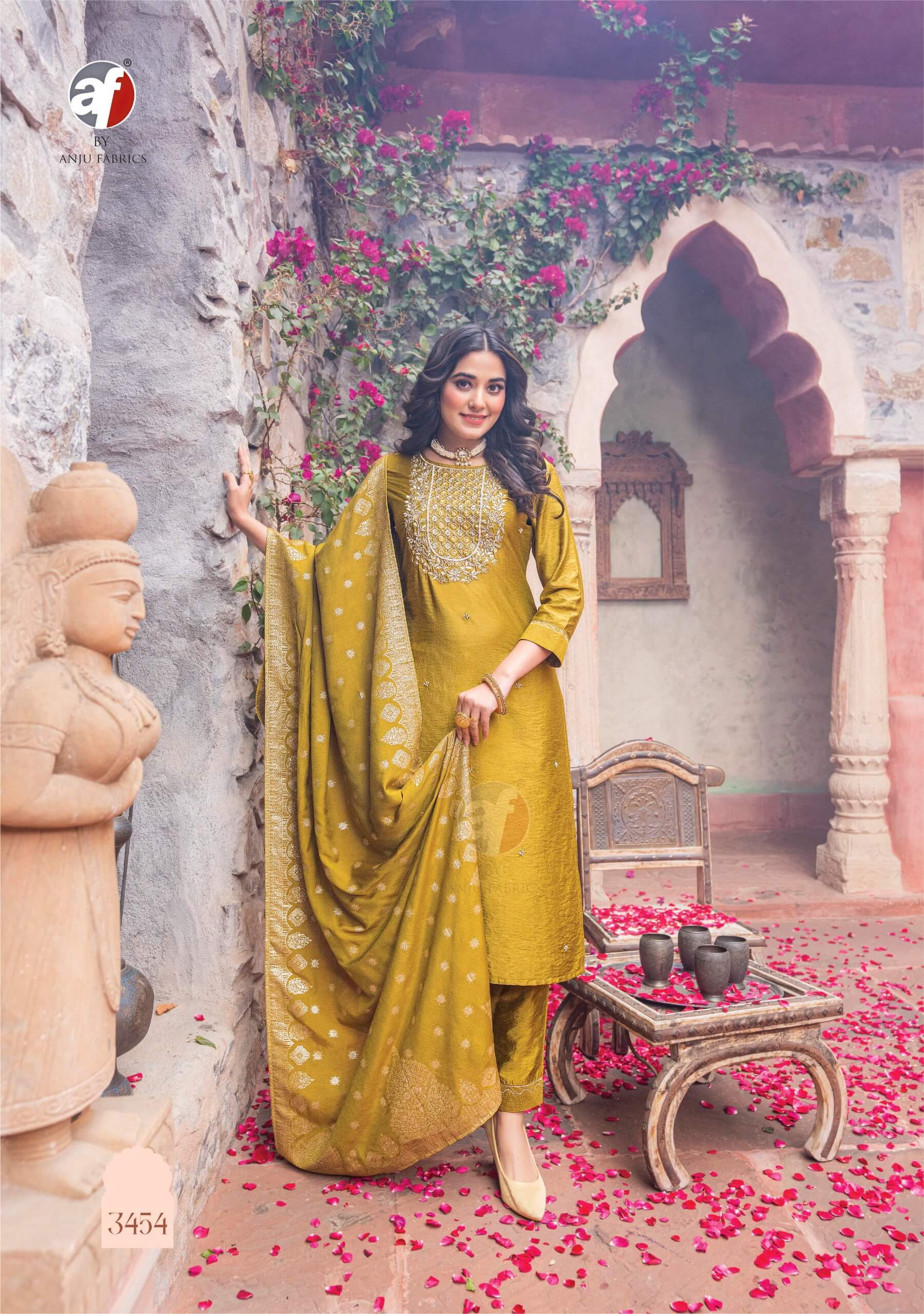 Anju Fabrics Mayuri Vol 4 Embroidery Salwar Kameez Catalog collection 6