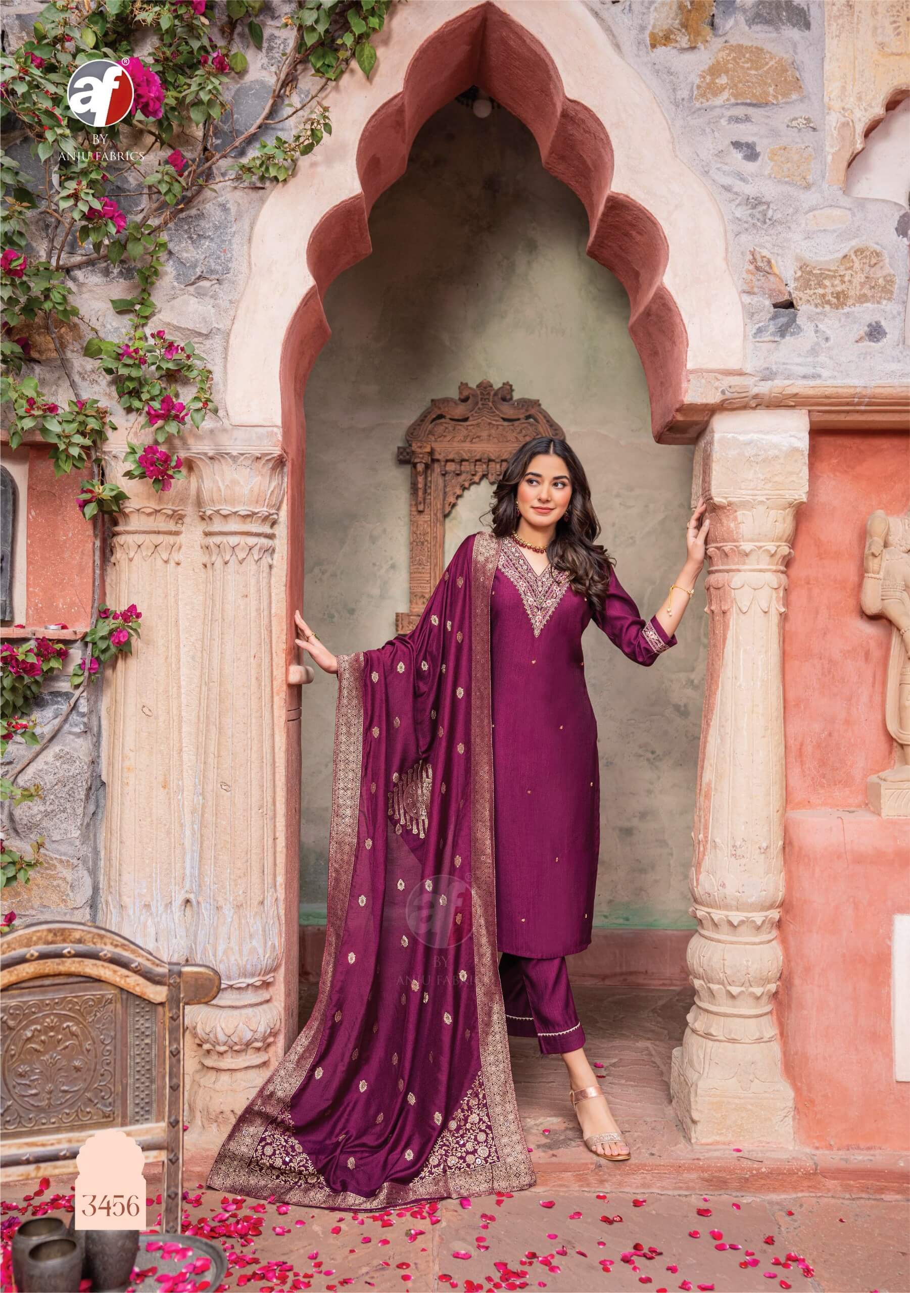 Anju Fabrics Mayuri Vol 4 Embroidery Salwar Kameez Catalog collection 10