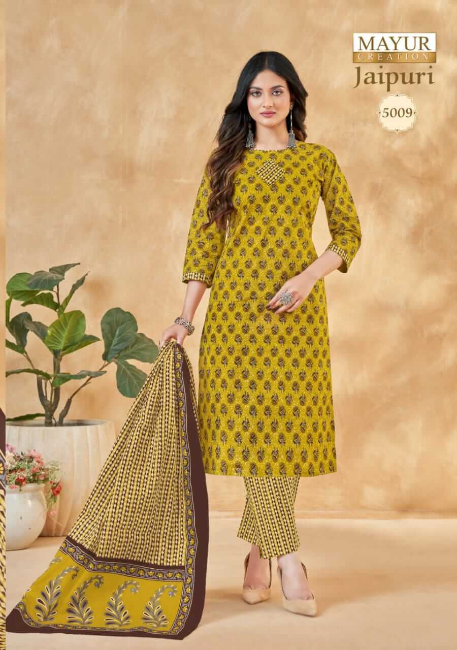 Mayur Creation jaipuri Vol 5 Cotton Salwar Kameez Catalog collection 2