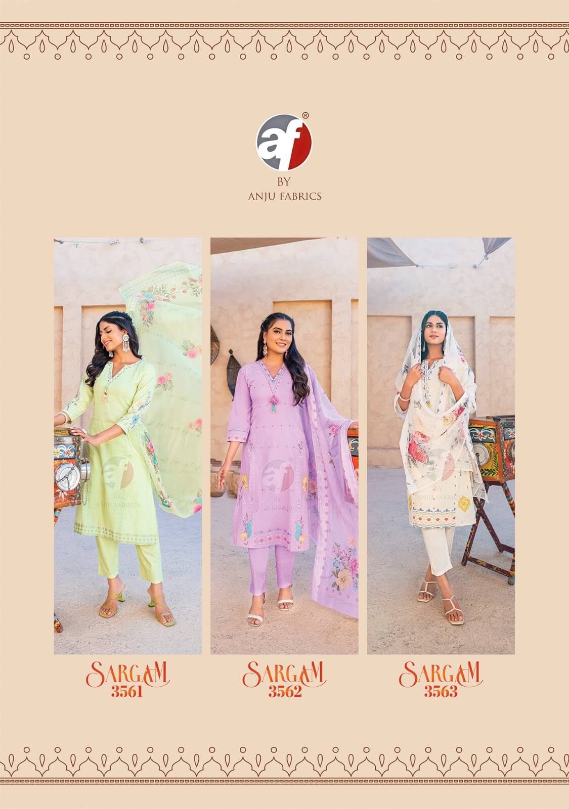 Anju Fabrics Sargam Cotton Salwar Kameez Catalog collection 11