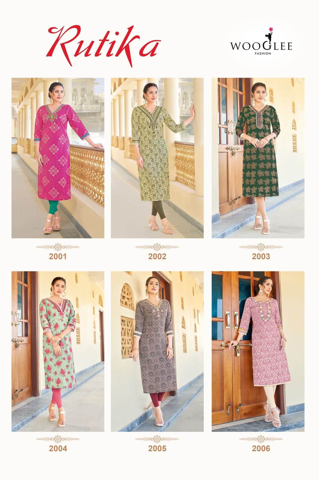 Wooglee Rutika Casual Wear Kurti Catalog collection 10