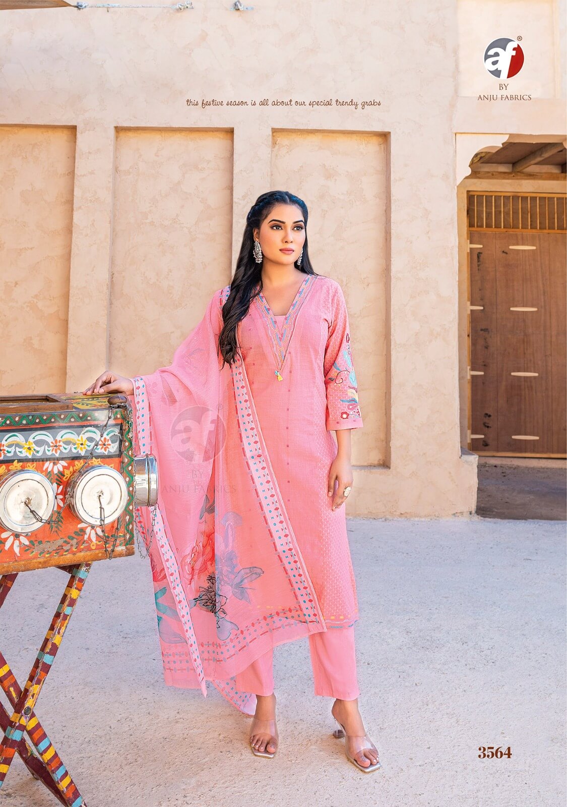 Anju Fabrics Sargam Cotton Salwar Kameez Catalog collection 1