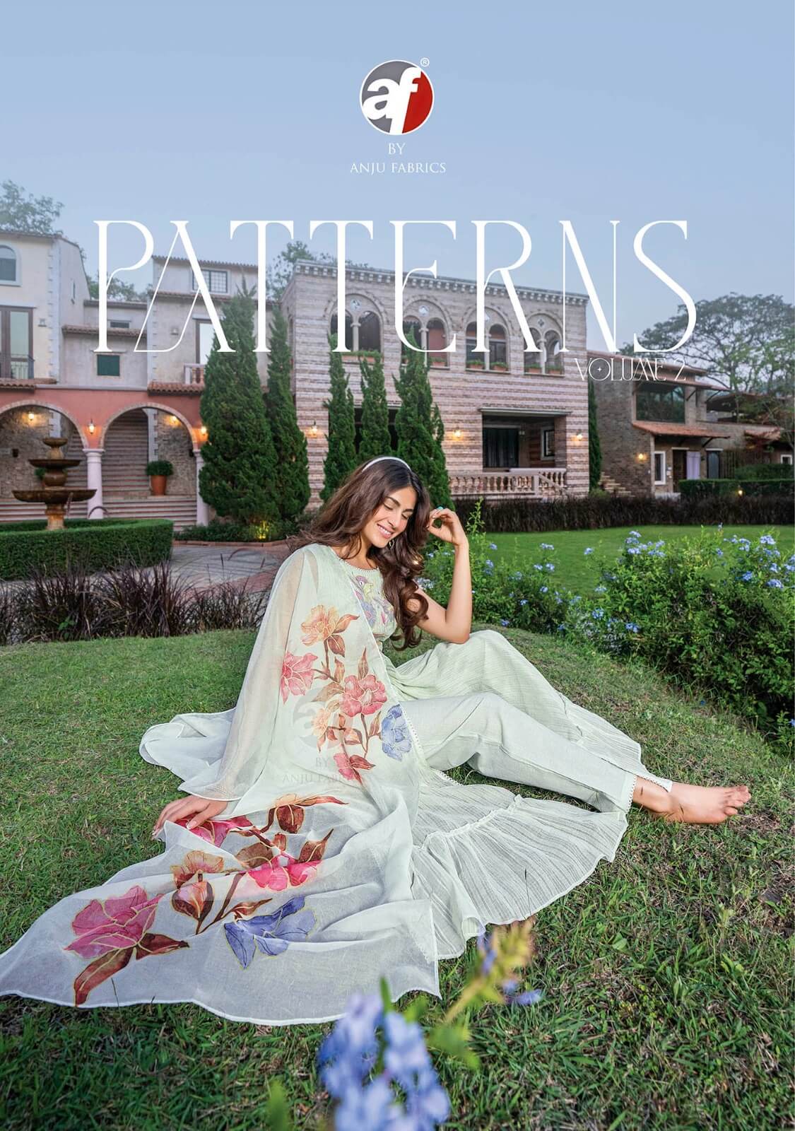 Anju Fabrics Patterns Vol 2 Cotton Salwar Kameez Catalog collection 12