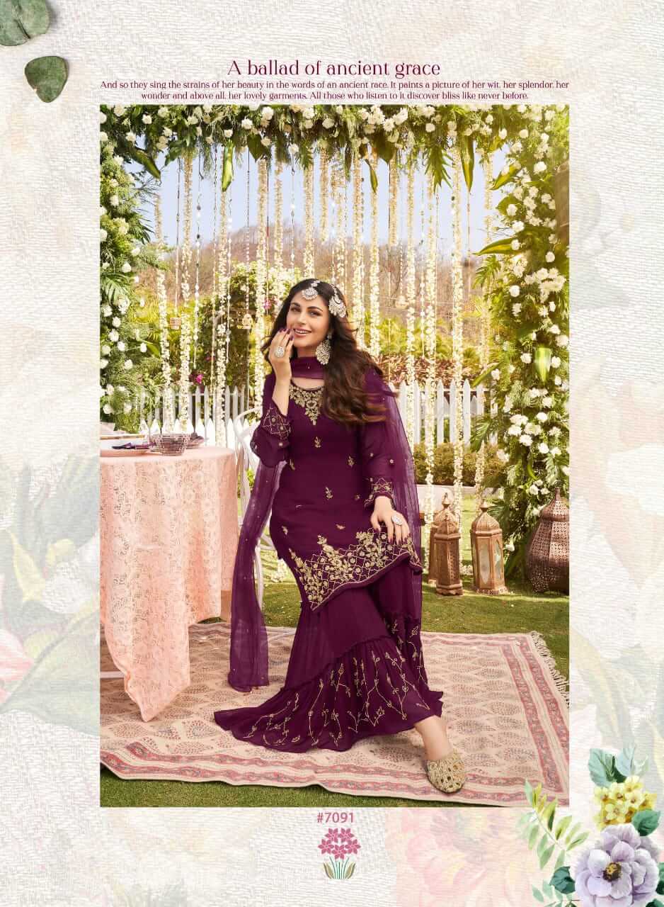 Anju Fabrics 7091 Designer Wedding Party Salwar Suits Catalog collection 1