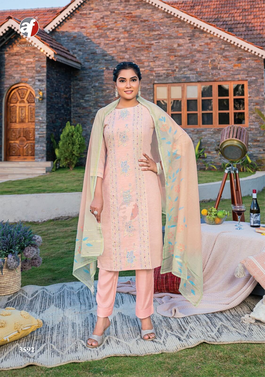 Anju Fabrics Fashion Point Vol 2 Cotton Salwar Kameez Catalog collection 2