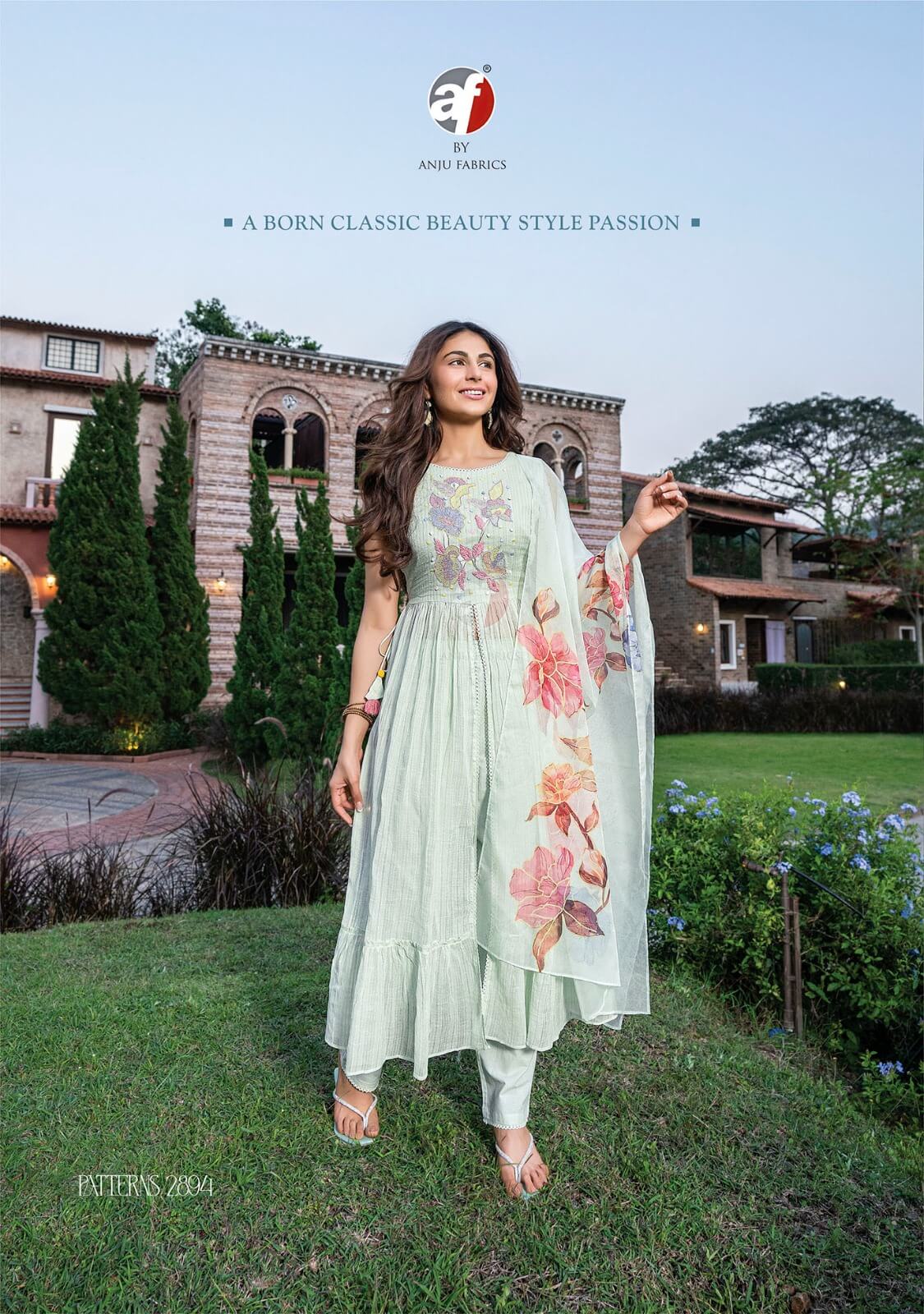 Anju Fabrics Patterns Vol 2 Cotton Salwar Kameez Catalog collection 9