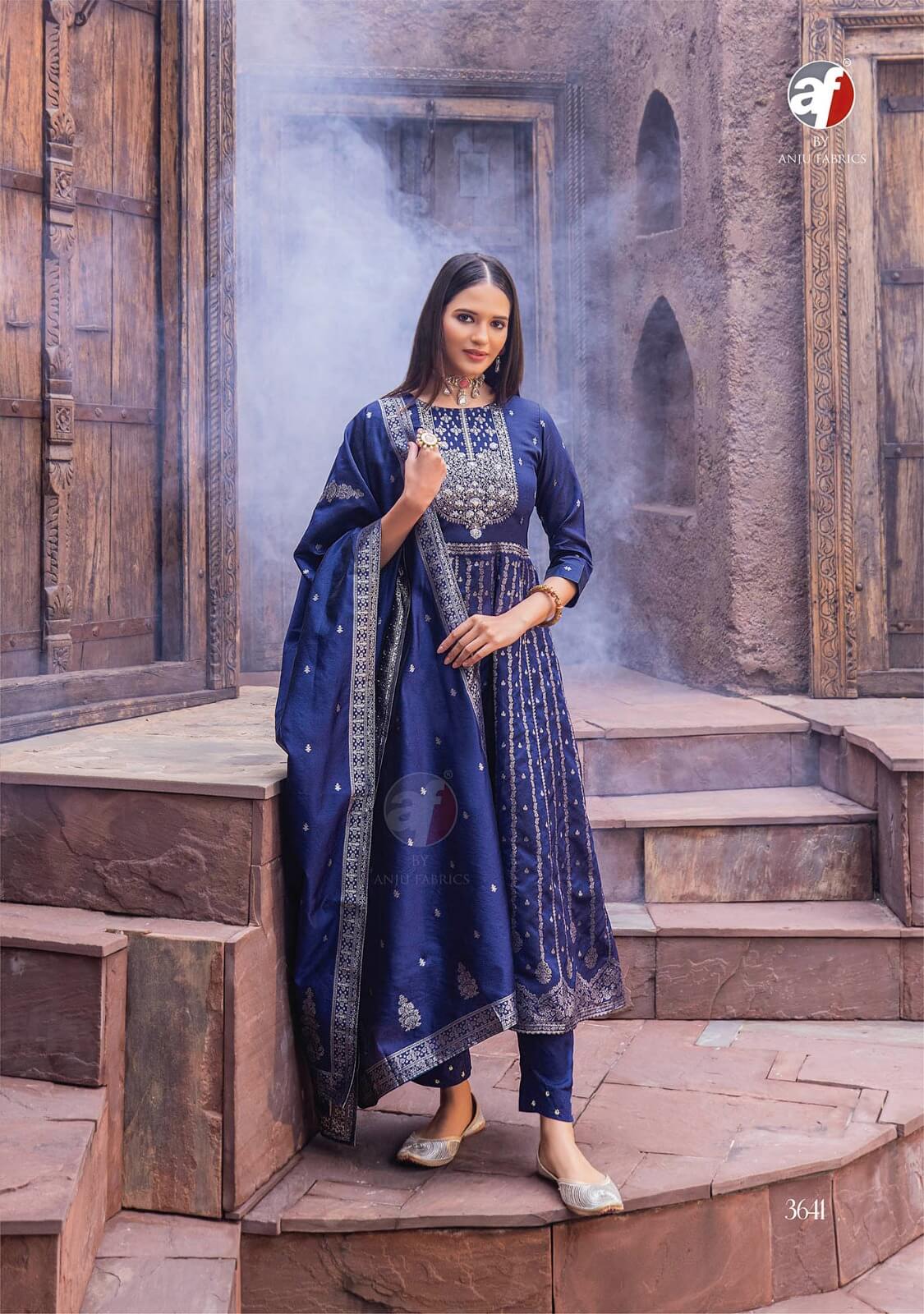 Anju Fabrics Haseen Pal Vol 9 Anarkali Suits Catalog collection 10