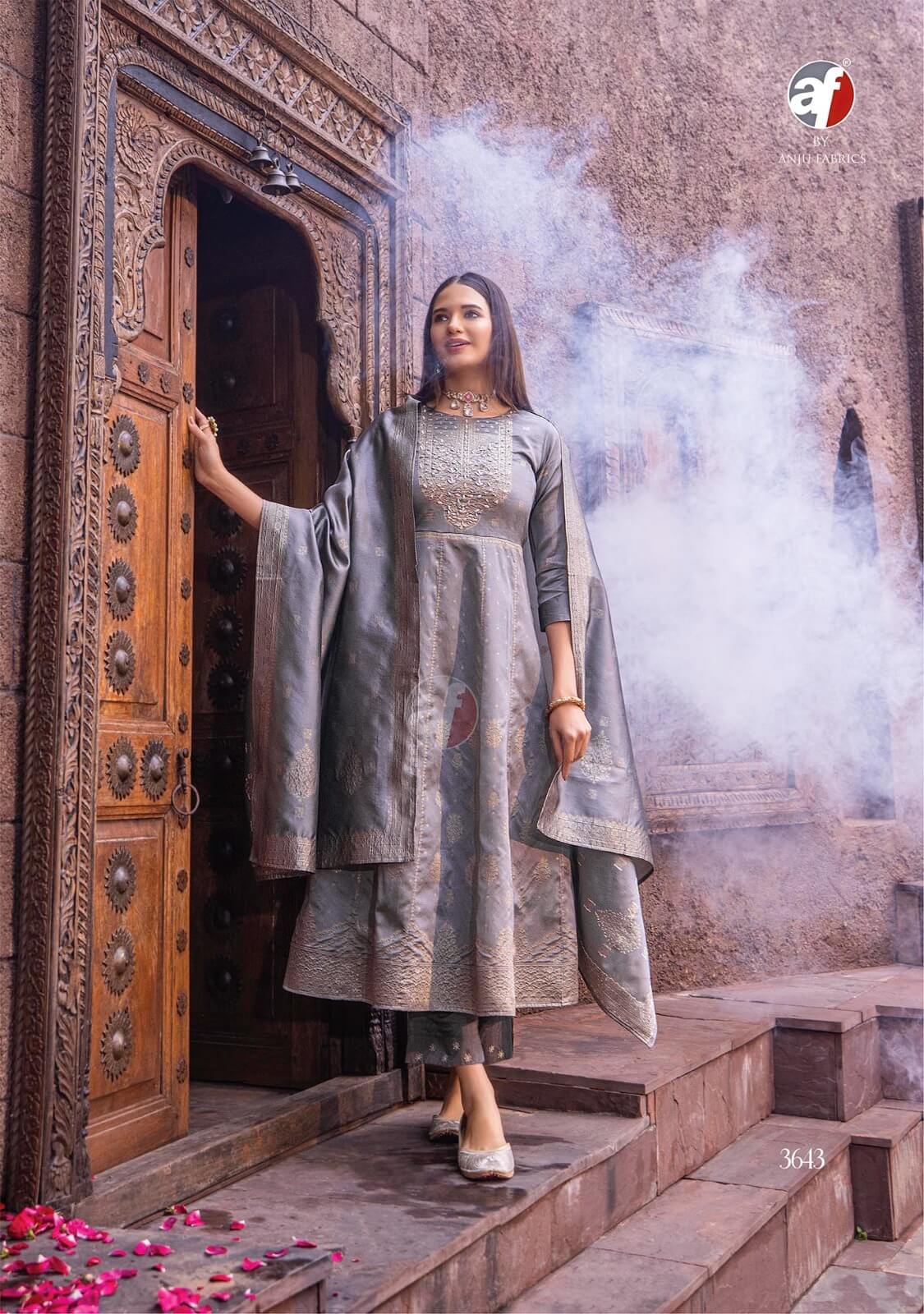 Anju Fabrics Haseen Pal Vol 9 Anarkali Suits Catalog collection 13