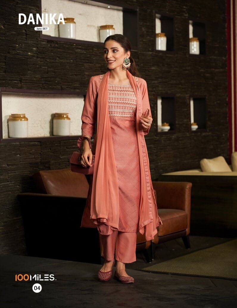 100Miles Danika Salwar Kameez Catalog collection 4