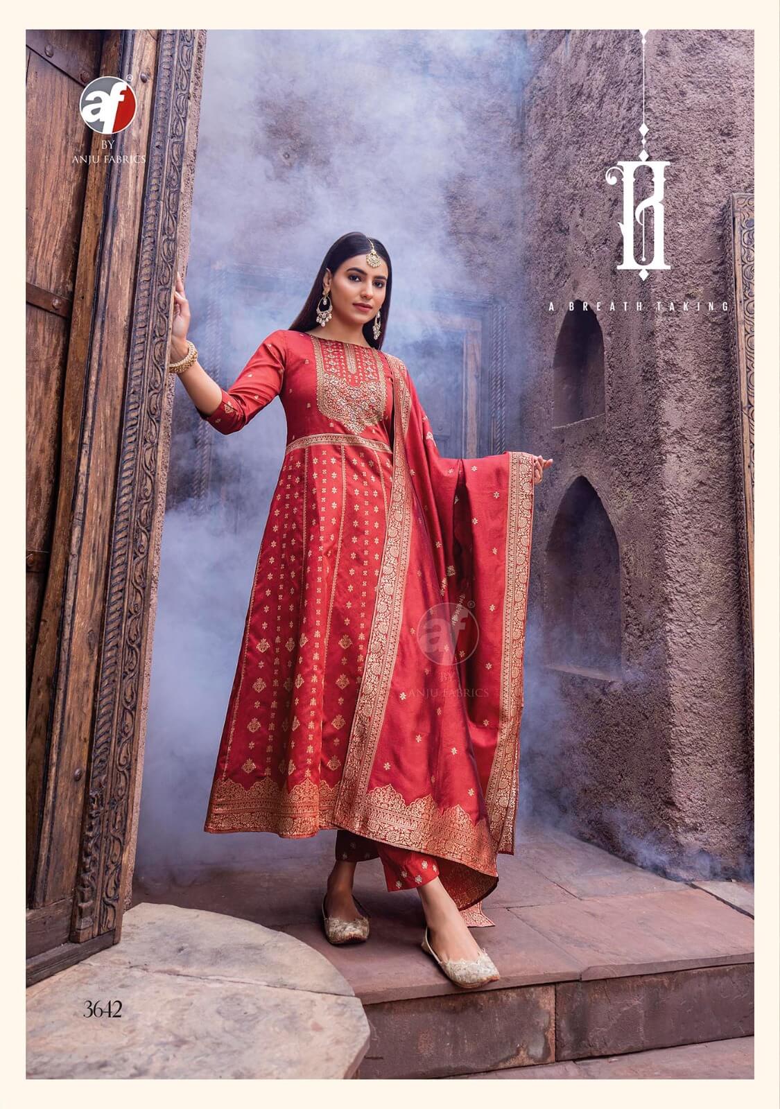 Anju Fabrics Haseen Pal Vol 9 Anarkali Suits Catalog collection 4