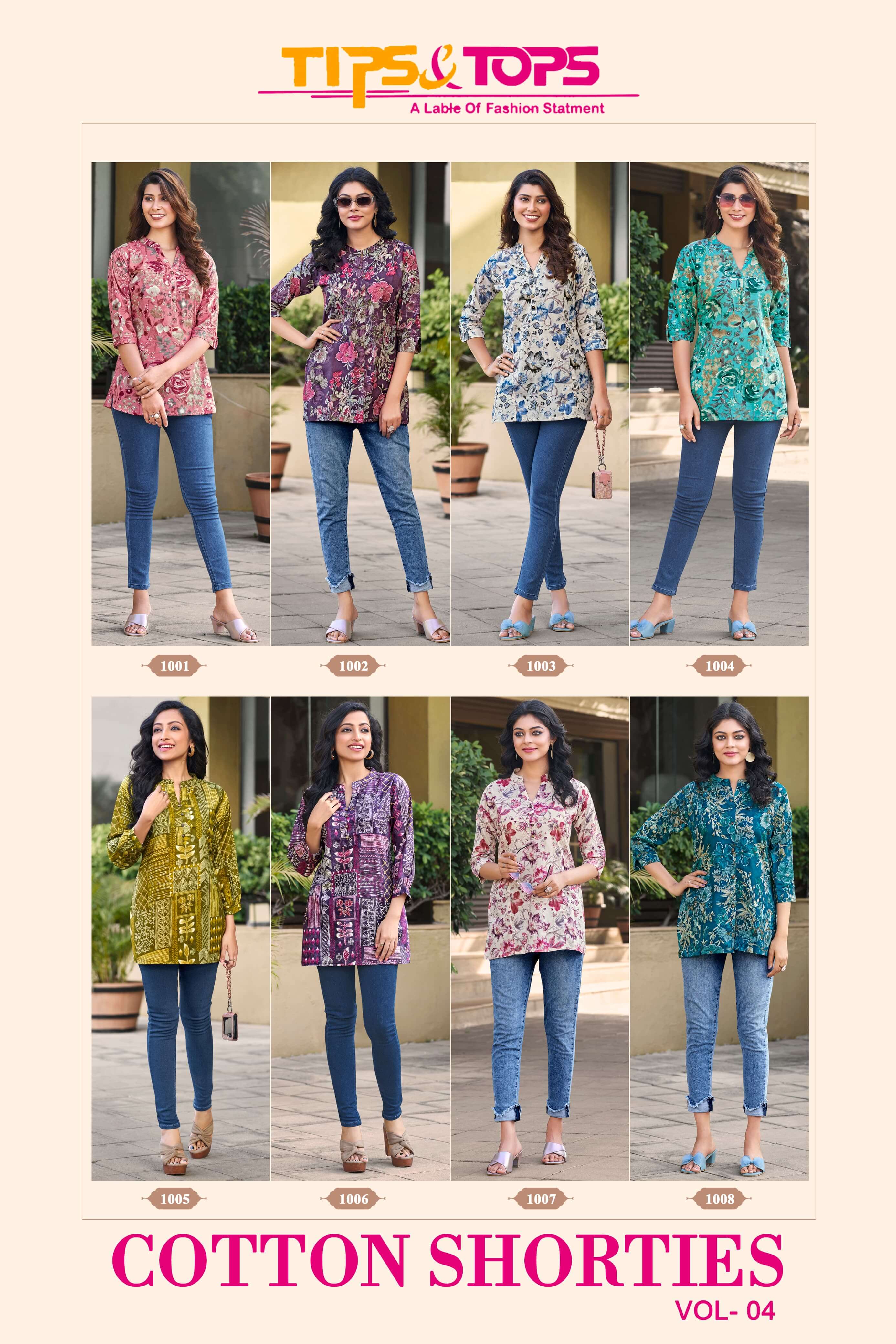 Tips And Tops Cotton Shorties Vol 4 Ladies Tops Catalog collection 9