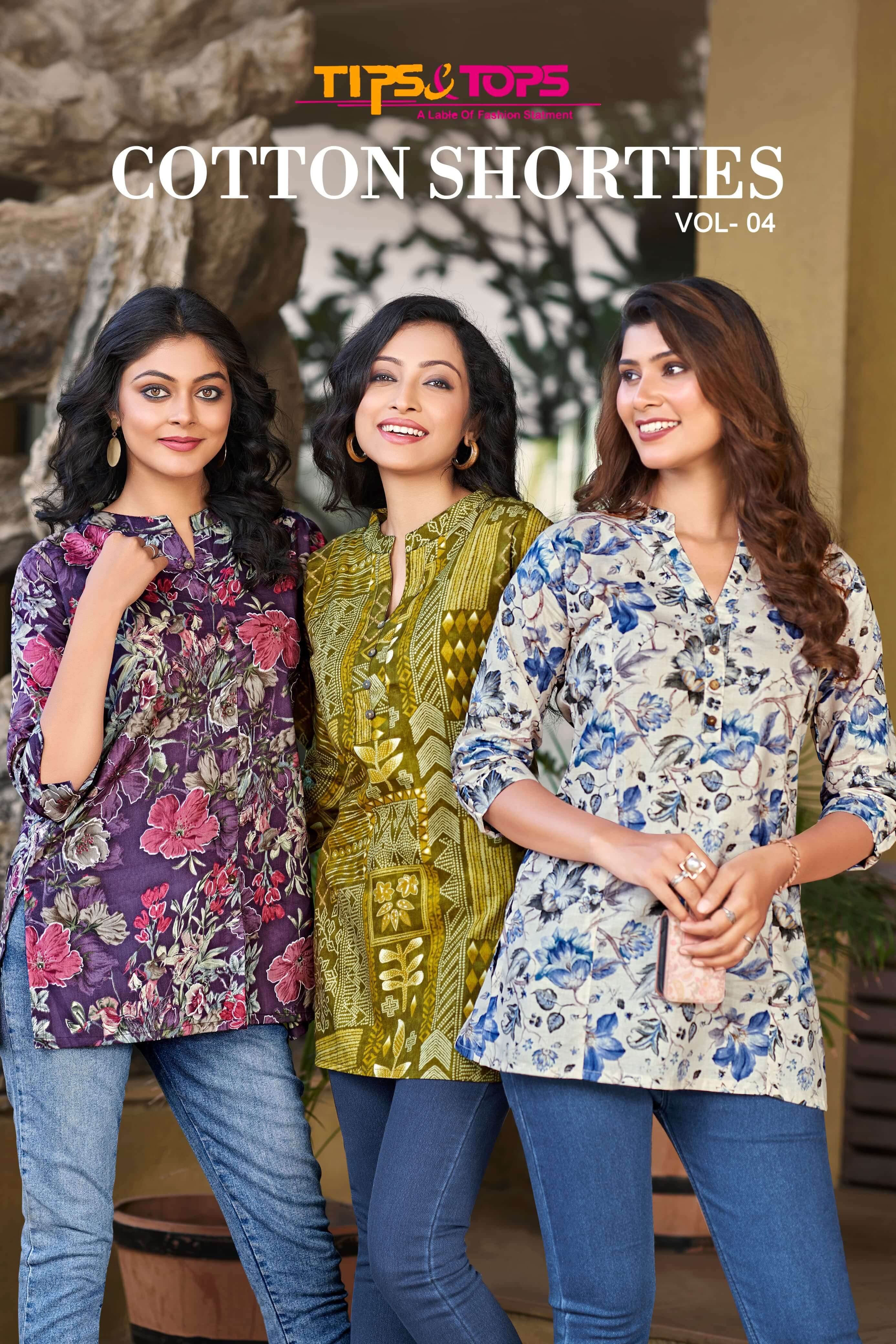 Tips And Tops Cotton Shorties Vol 4 Ladies Tops Catalog collection 2
