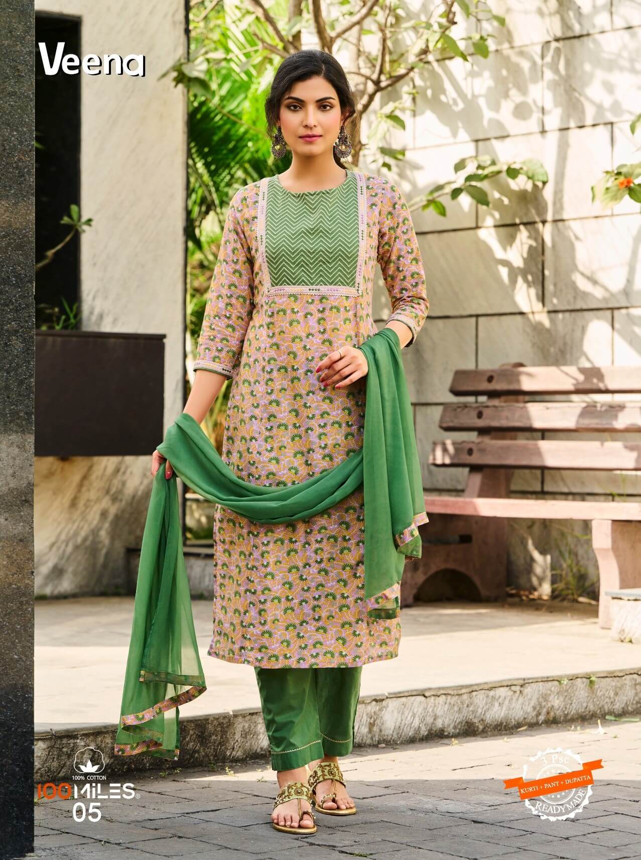 100Miles Veena Cotton Salwar Kameez Catalog collection 4