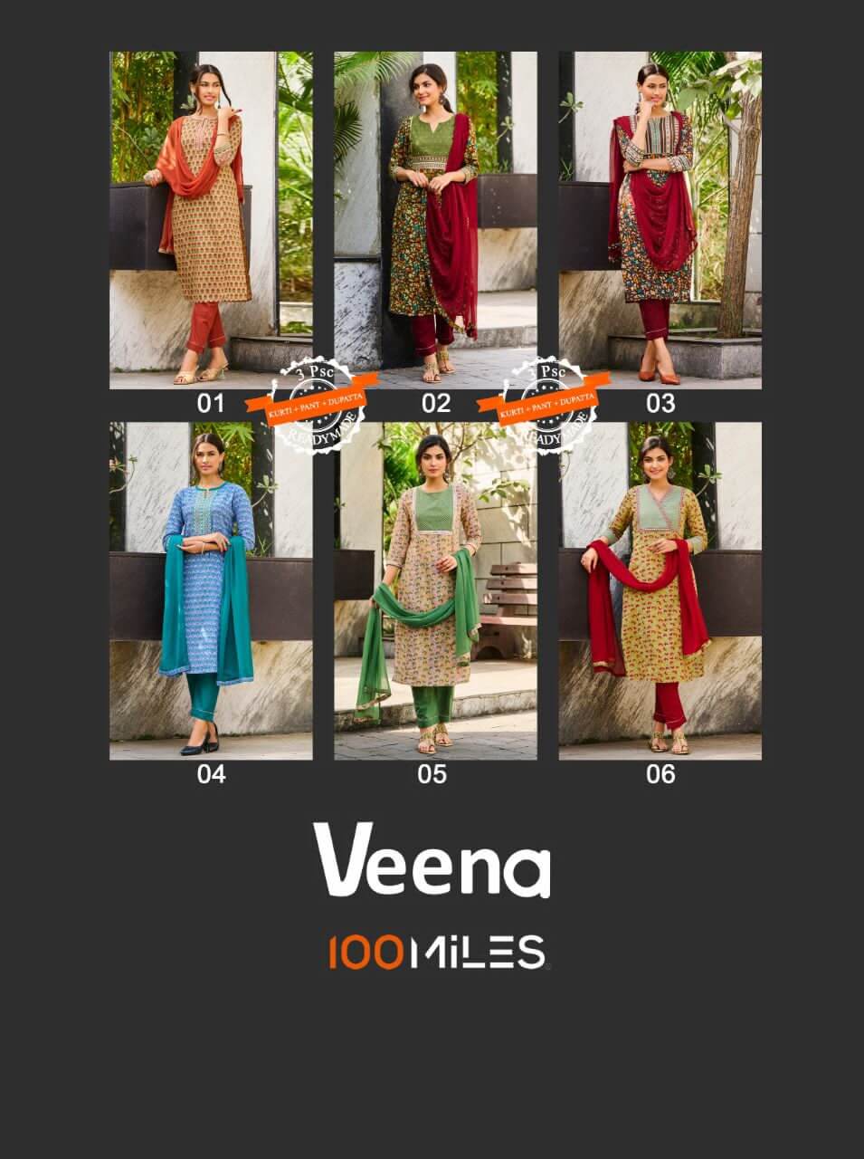 100Miles Veena Cotton Salwar Kameez Catalog collection 7