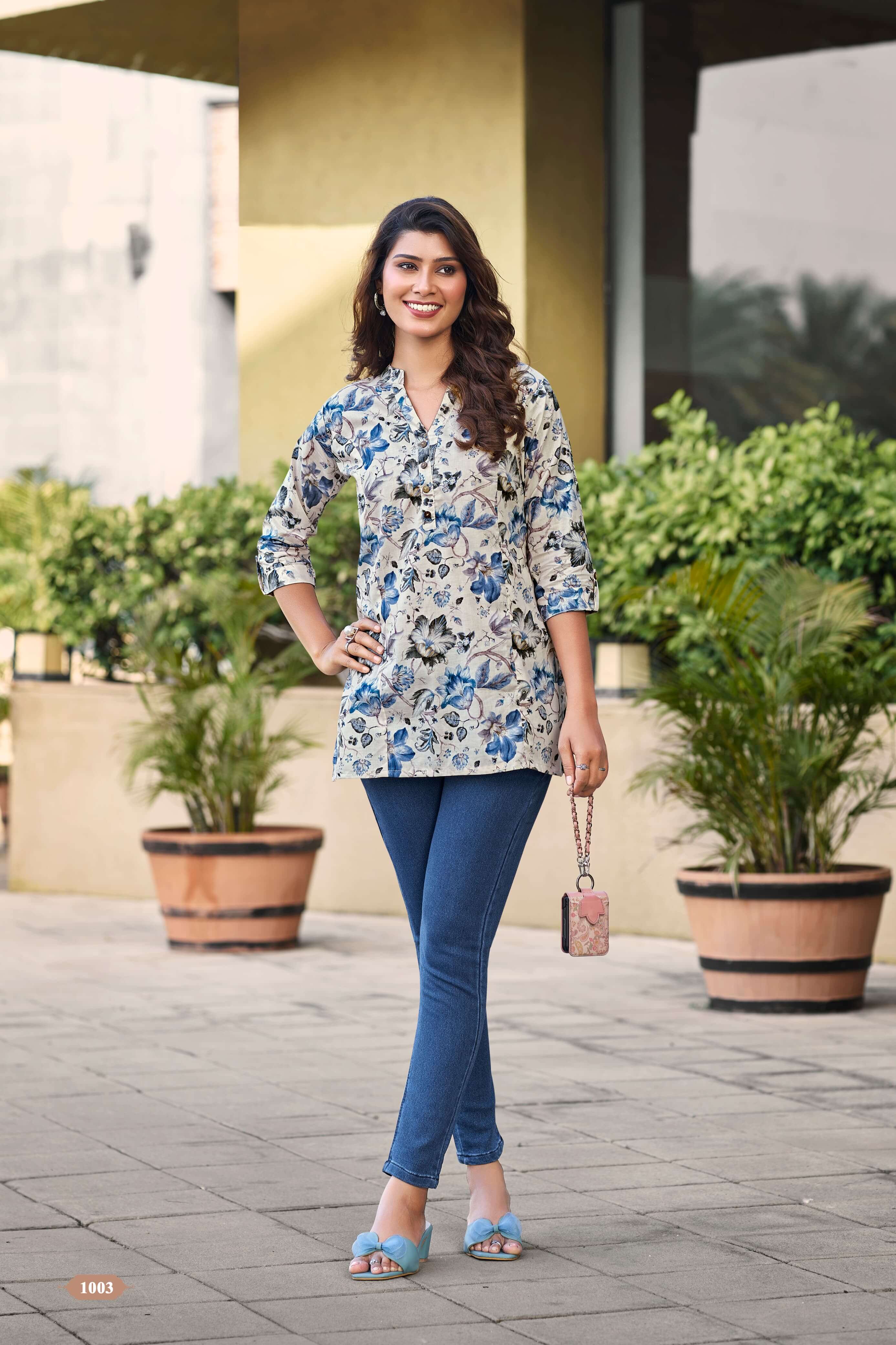 Tips And Tops Cotton Shorties Vol 4 Ladies Tops Catalog collection 5